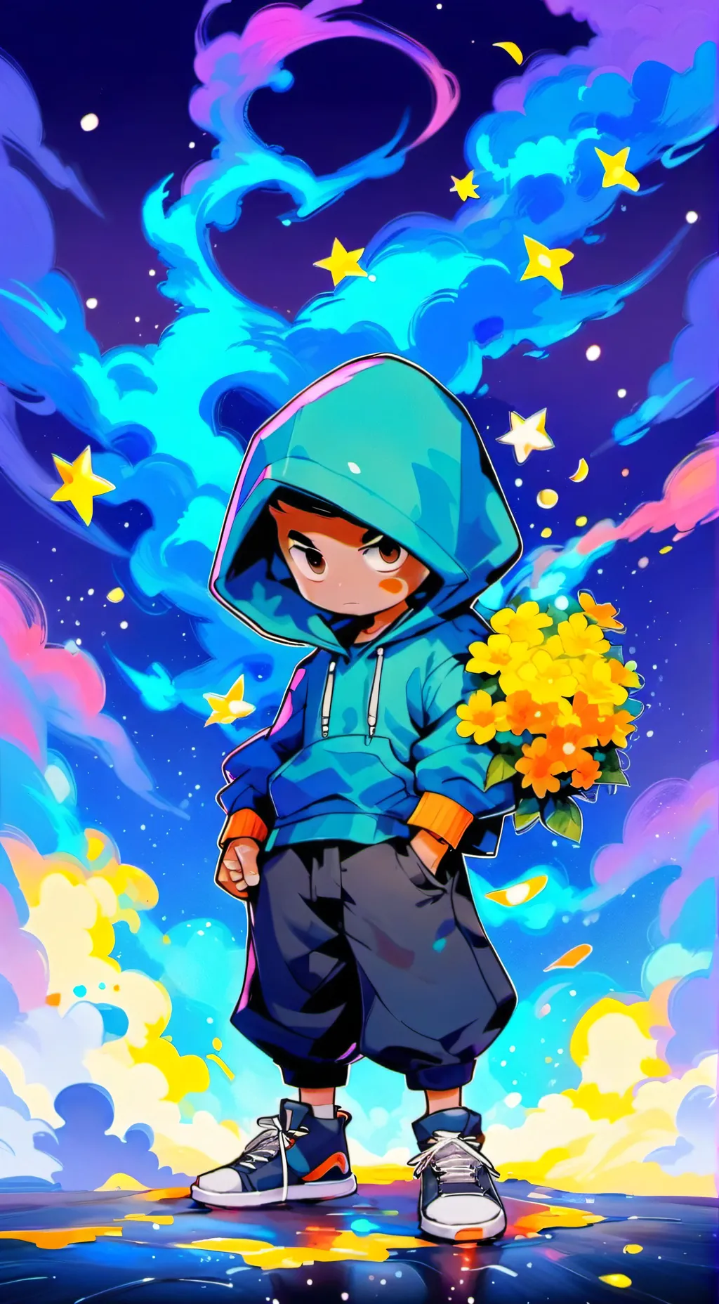 ai character: puppet master background