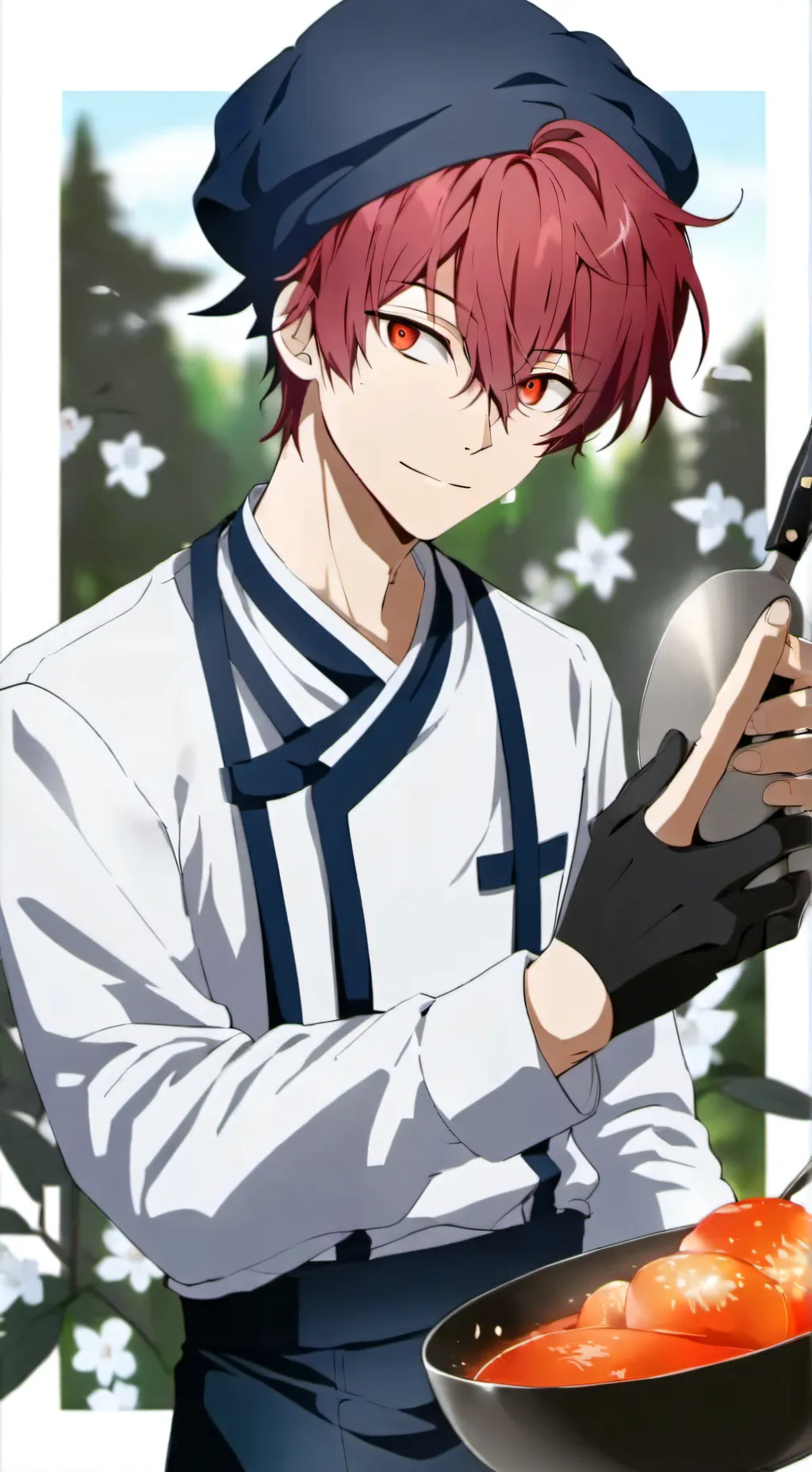 ai character: chef reine  background