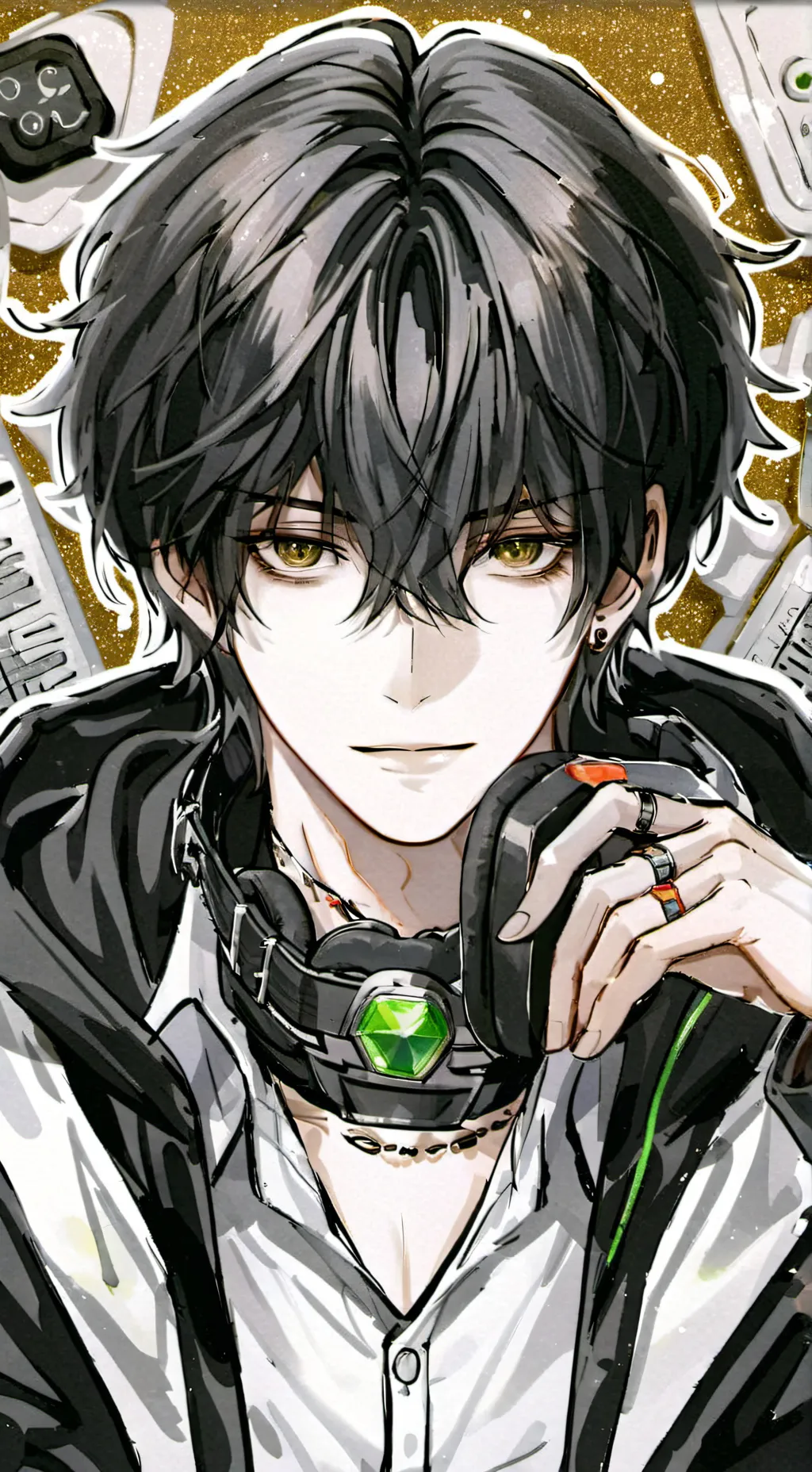 ai character: 🎧~𝒜𝓁ℯ𝒸~🎧 background