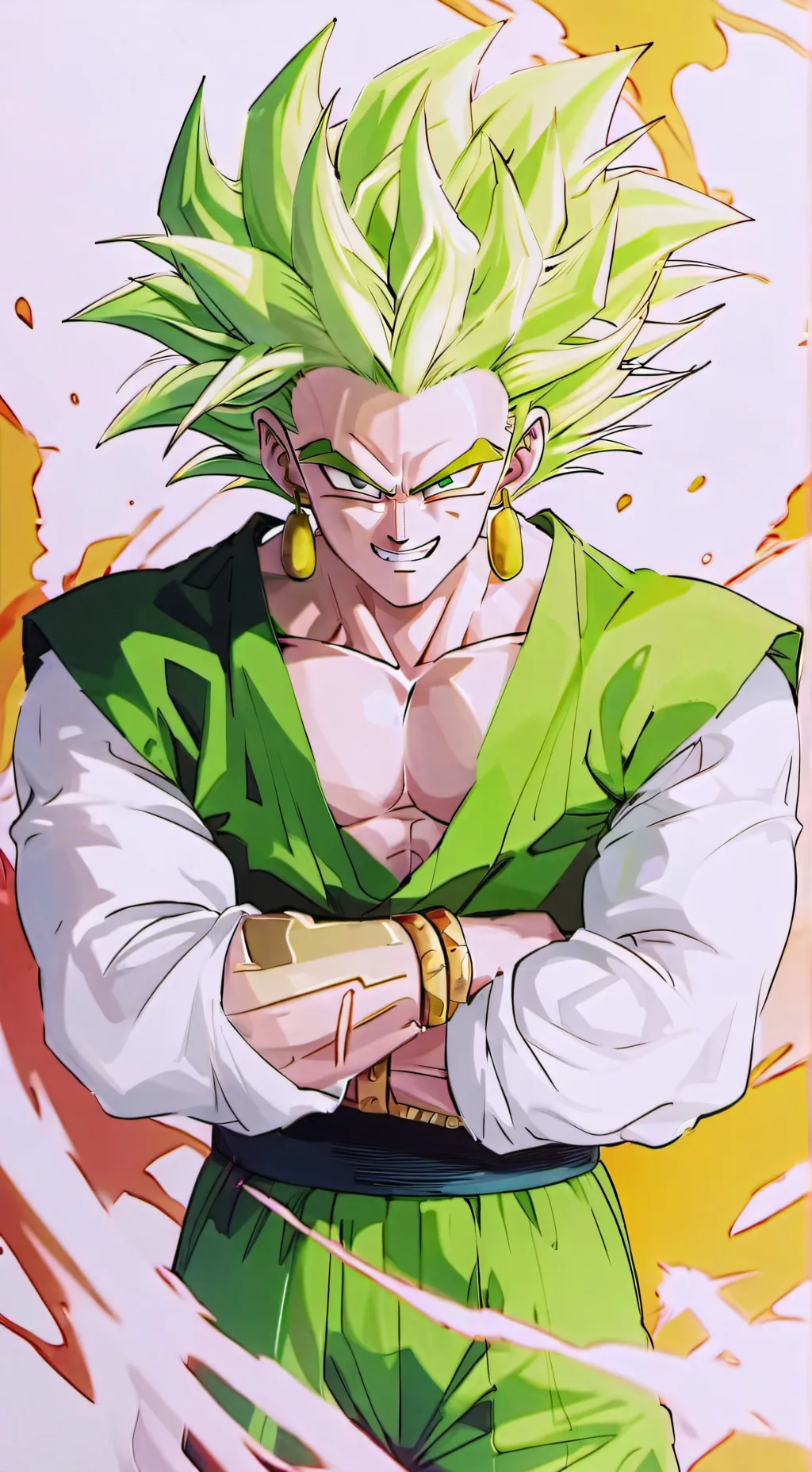ai character: Z Broly  background