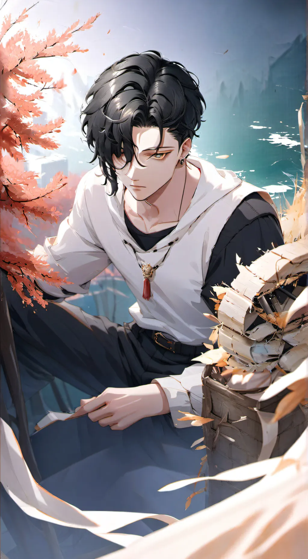 ai character: roman😒 background