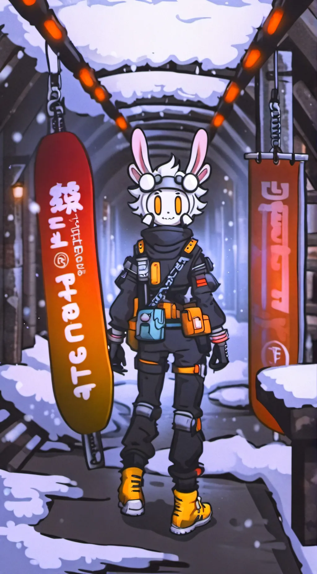 ai character: Frankie  background