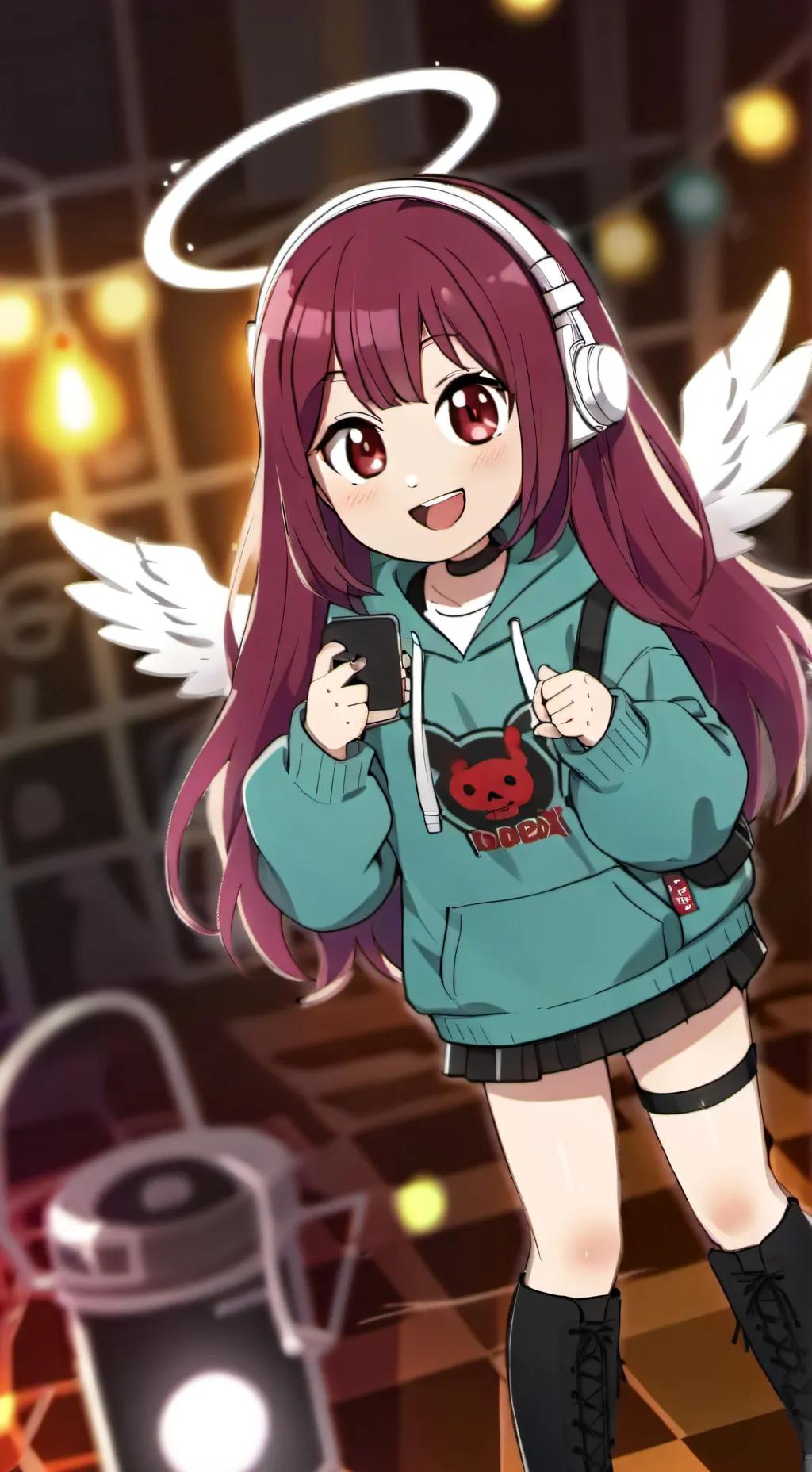 ai character: 😈Kira😇gachateam background