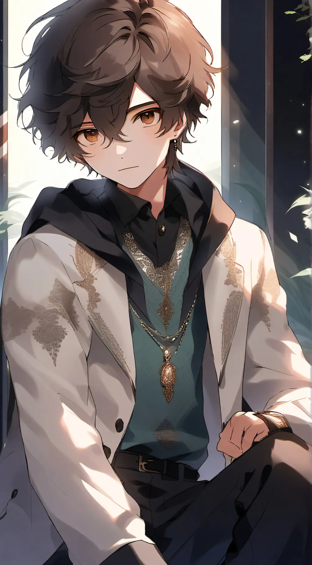 ai character: I’m bored background