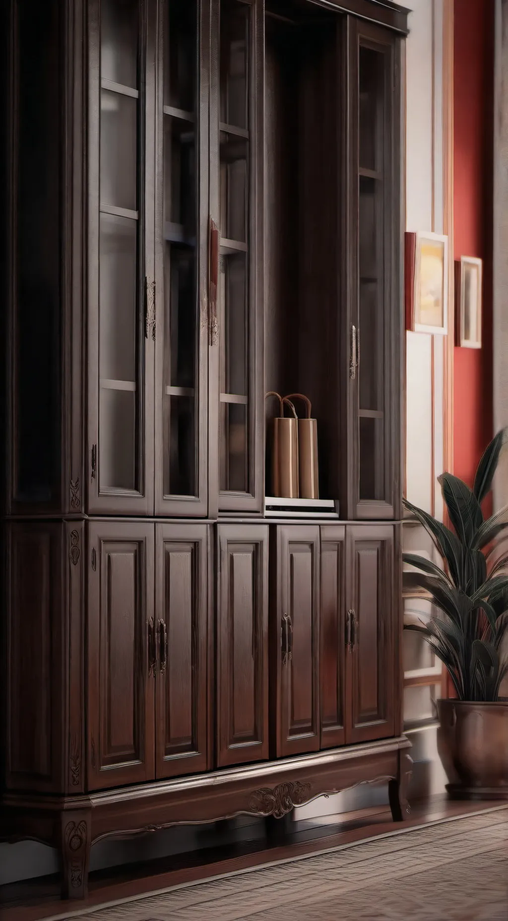 ai character: flower x blocky background