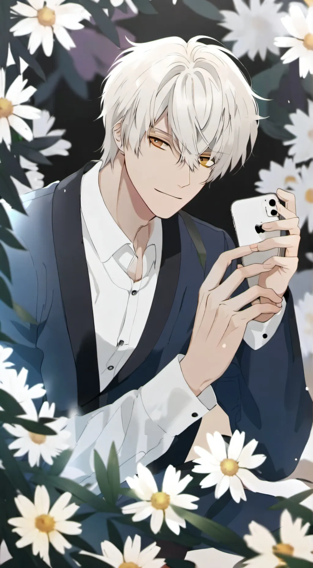 ai character: flowercake background