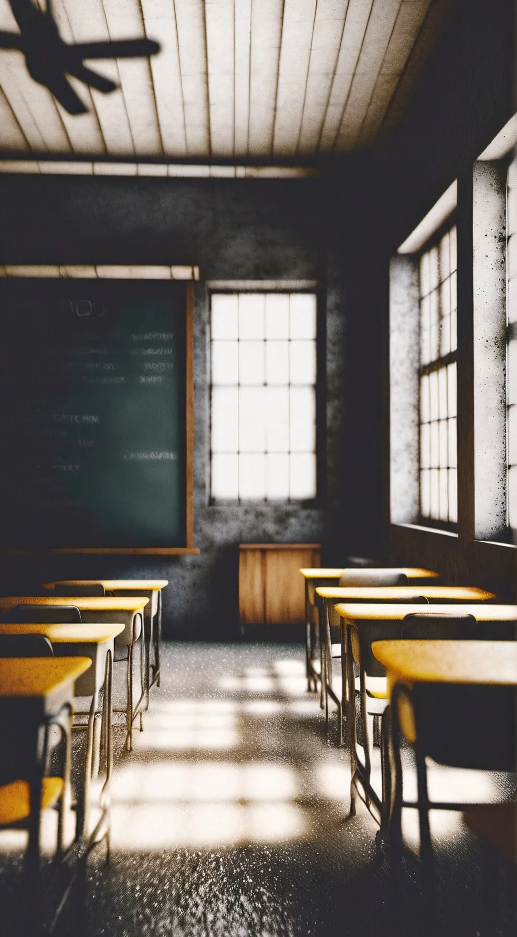 ai character: classroom background