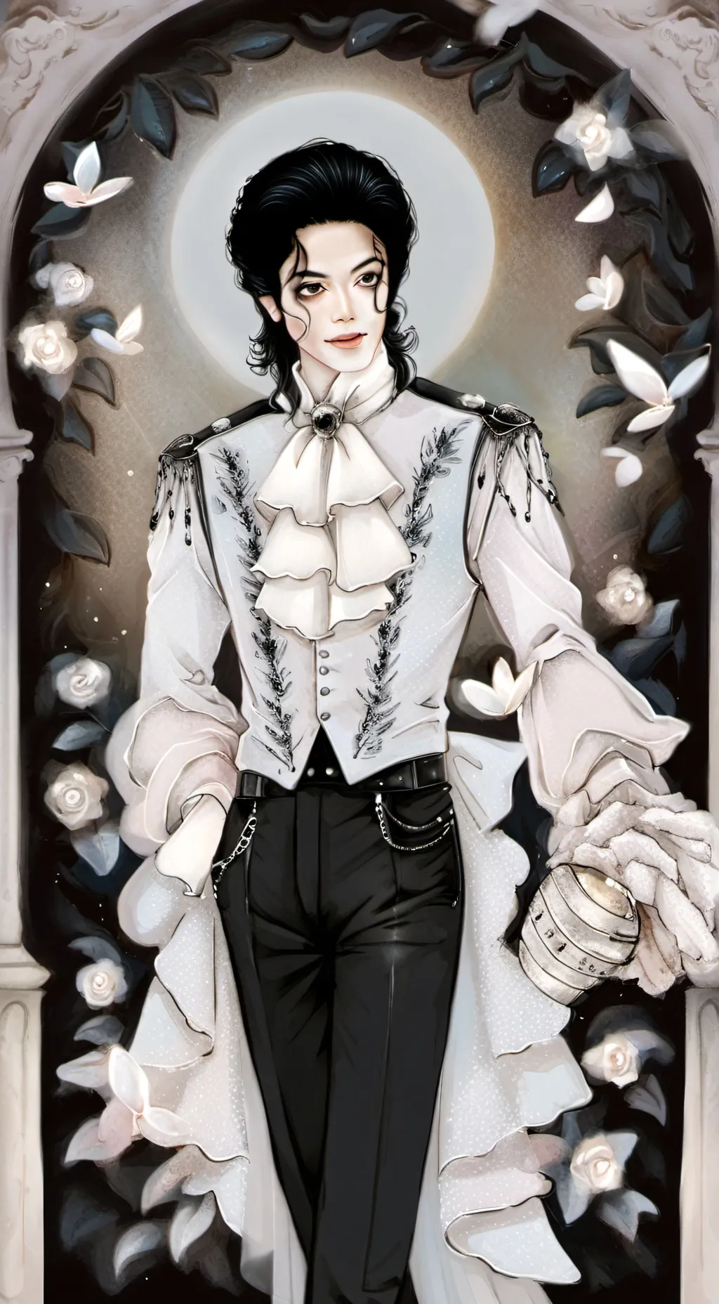 ai character: michael jackson  background