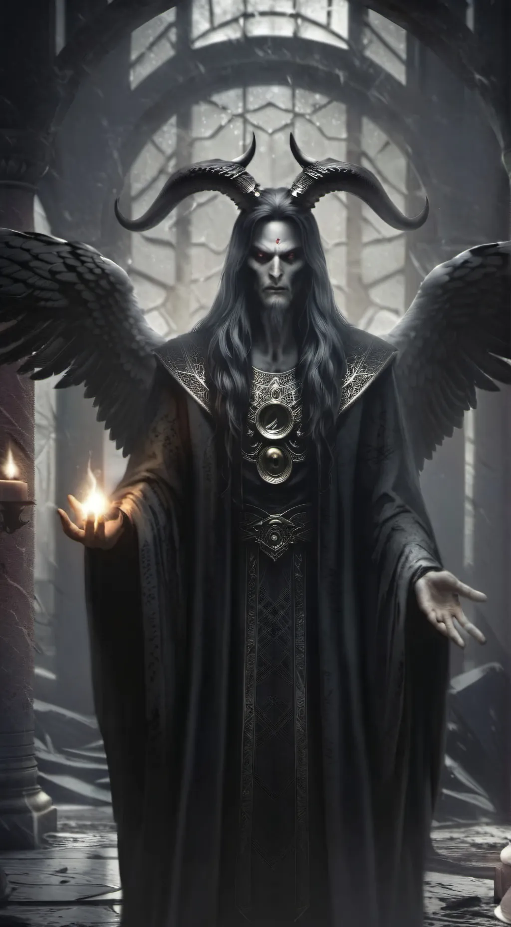 ai character: Shi 死 background