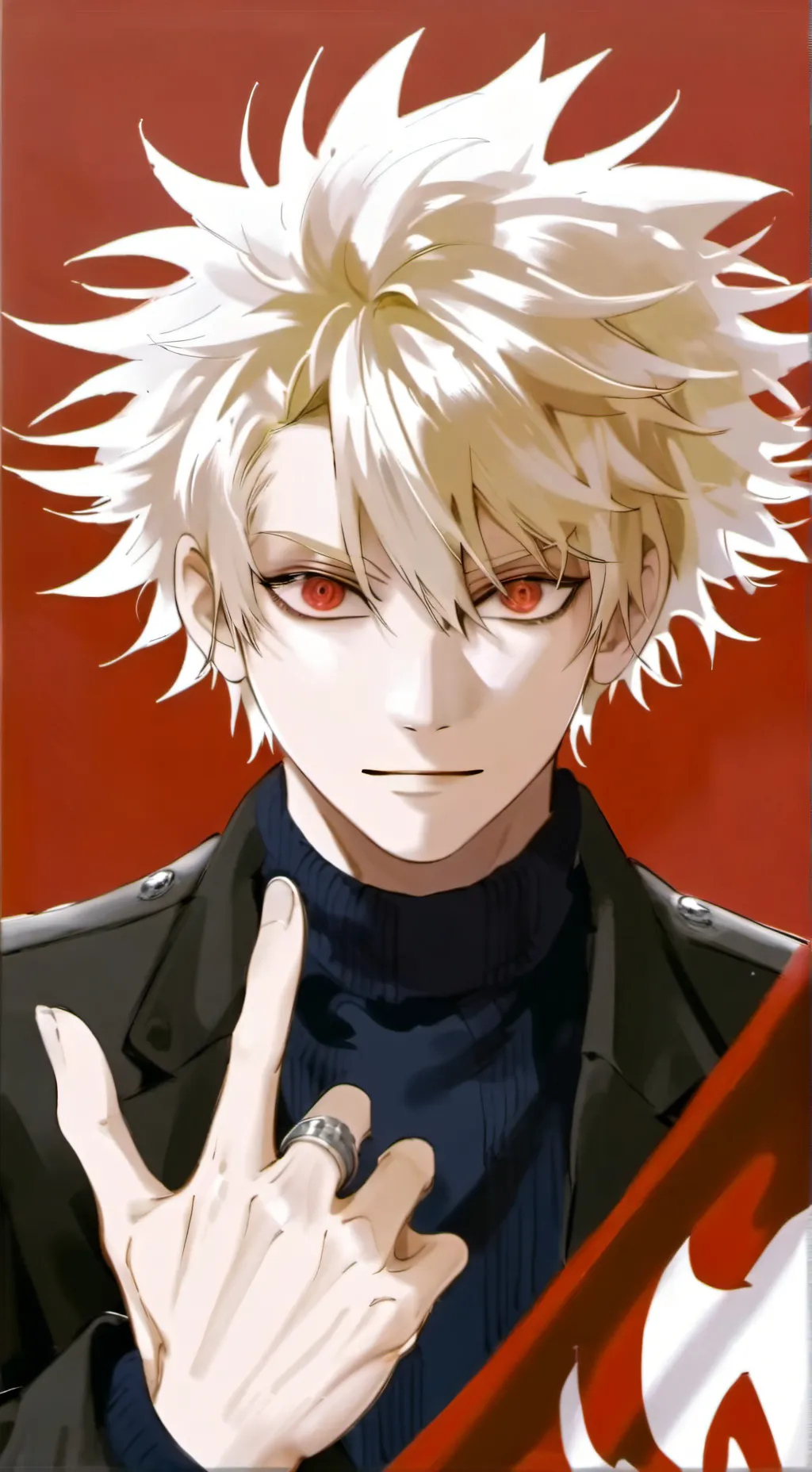 ai character: Katsuki Bakugo  background