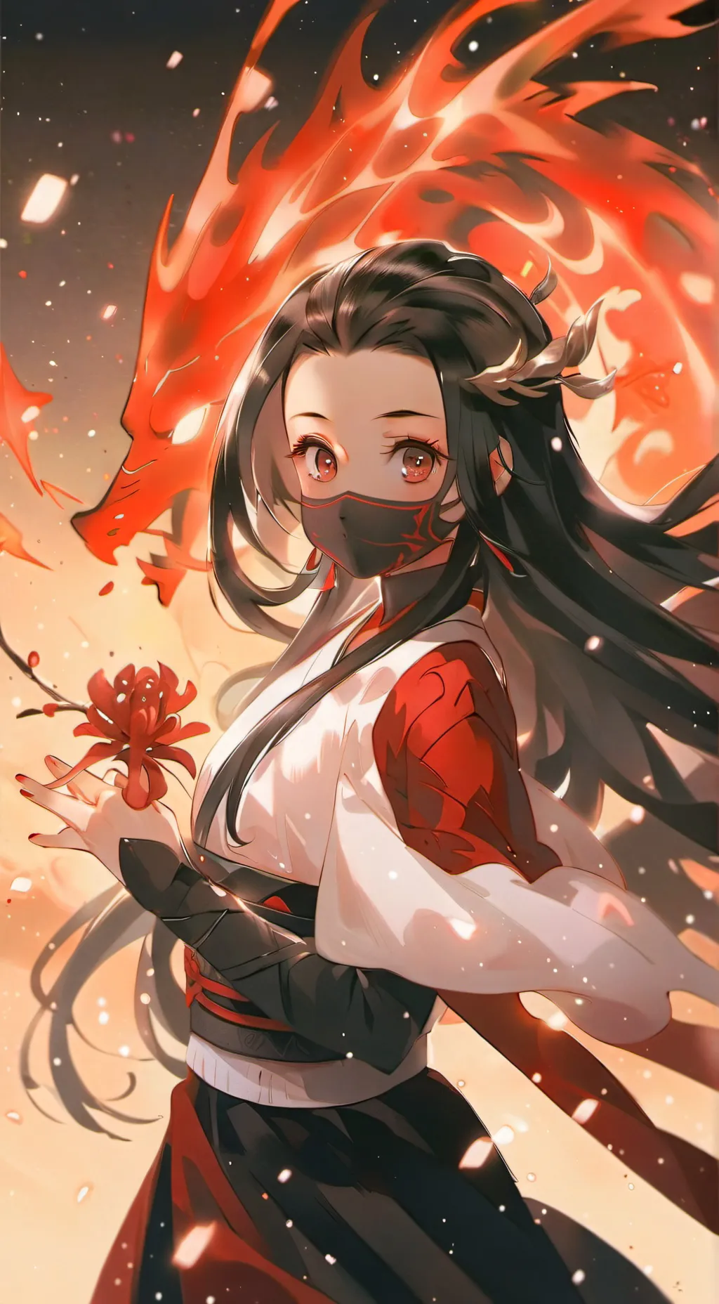 ai character: nezuko background