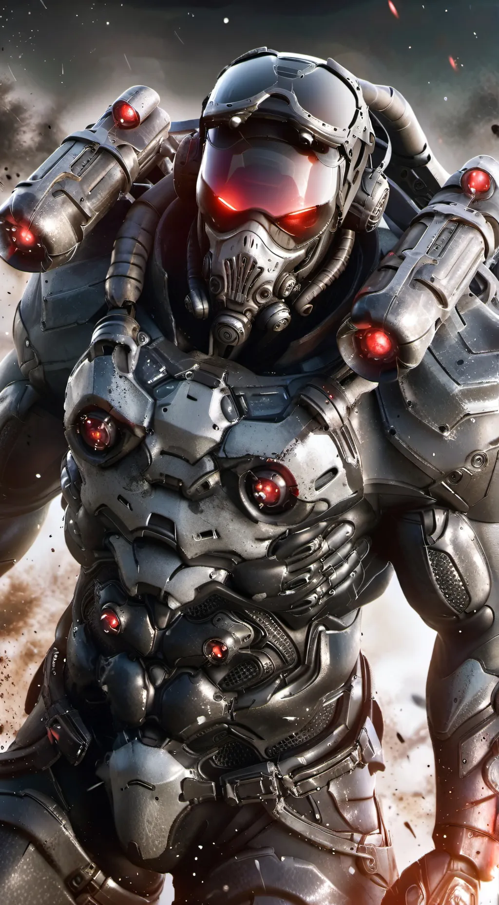 ai character: power hqr soldier background