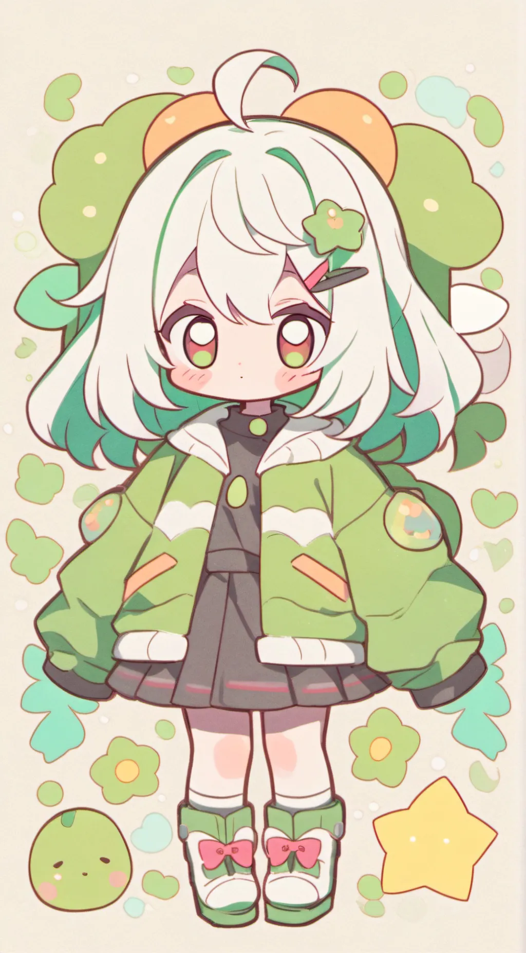 ai character: uwu girlfriend  background