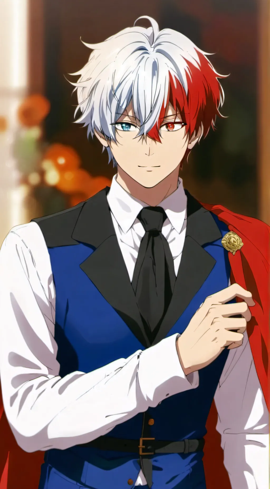 ai character: Shoto Todoroki background