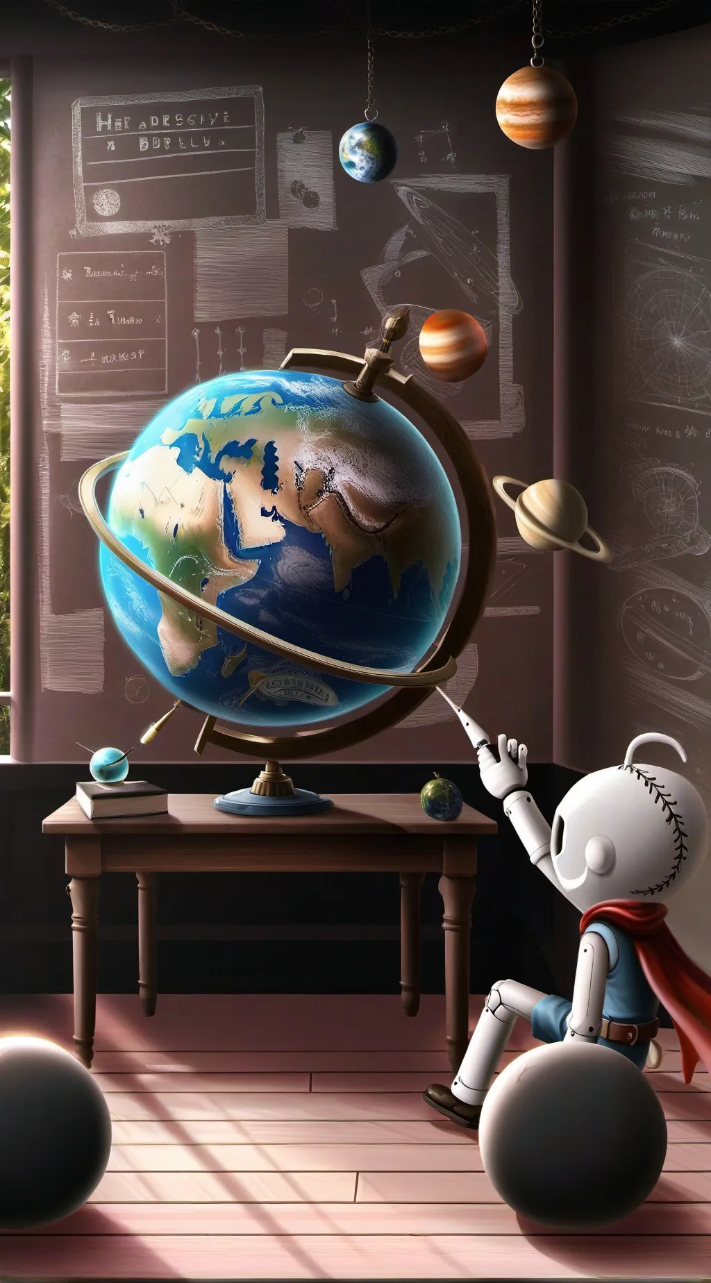 ai character: Solarballs fpe background