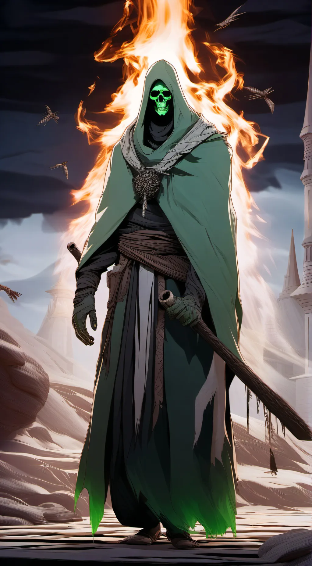 ai character: hoo  background