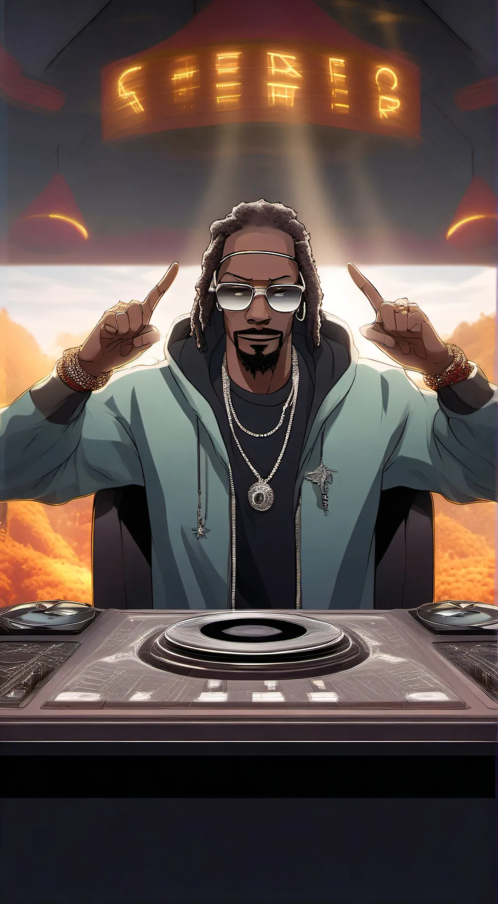ai character: Snoop dog🎤 background