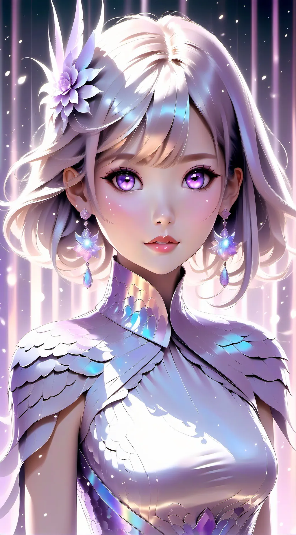 ai character: Mermaid girl background