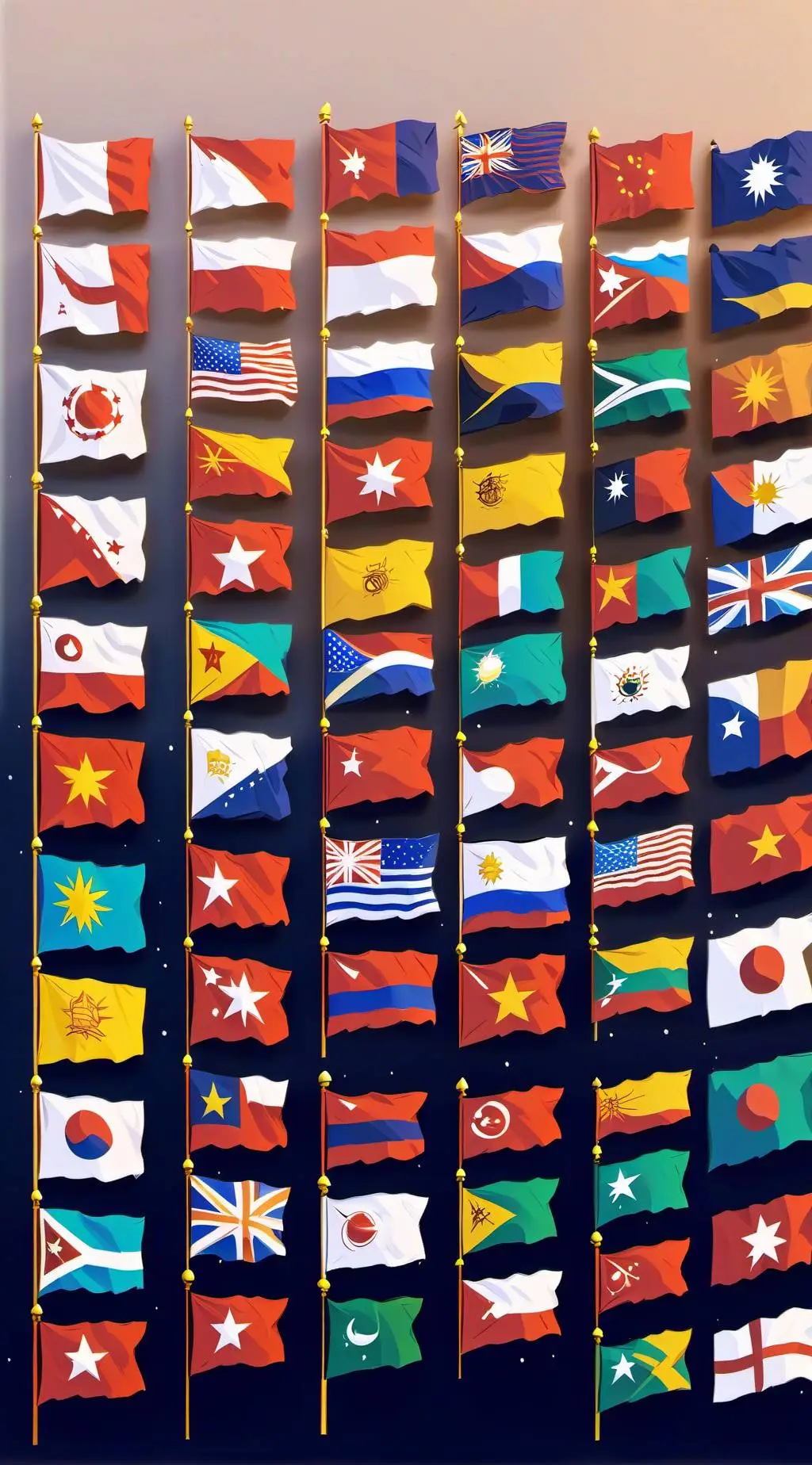 ai character: Countryballs background