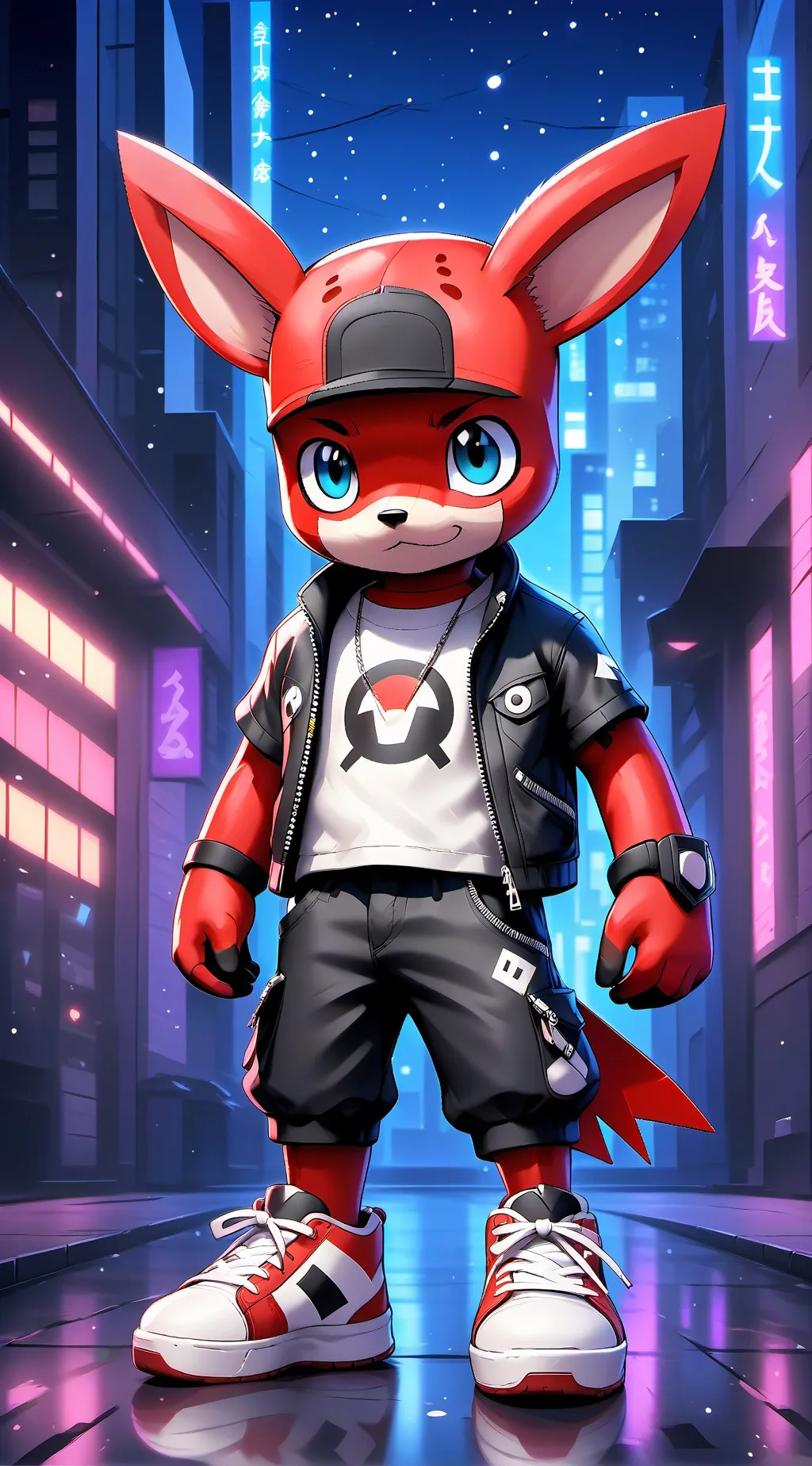 ai character: focus background