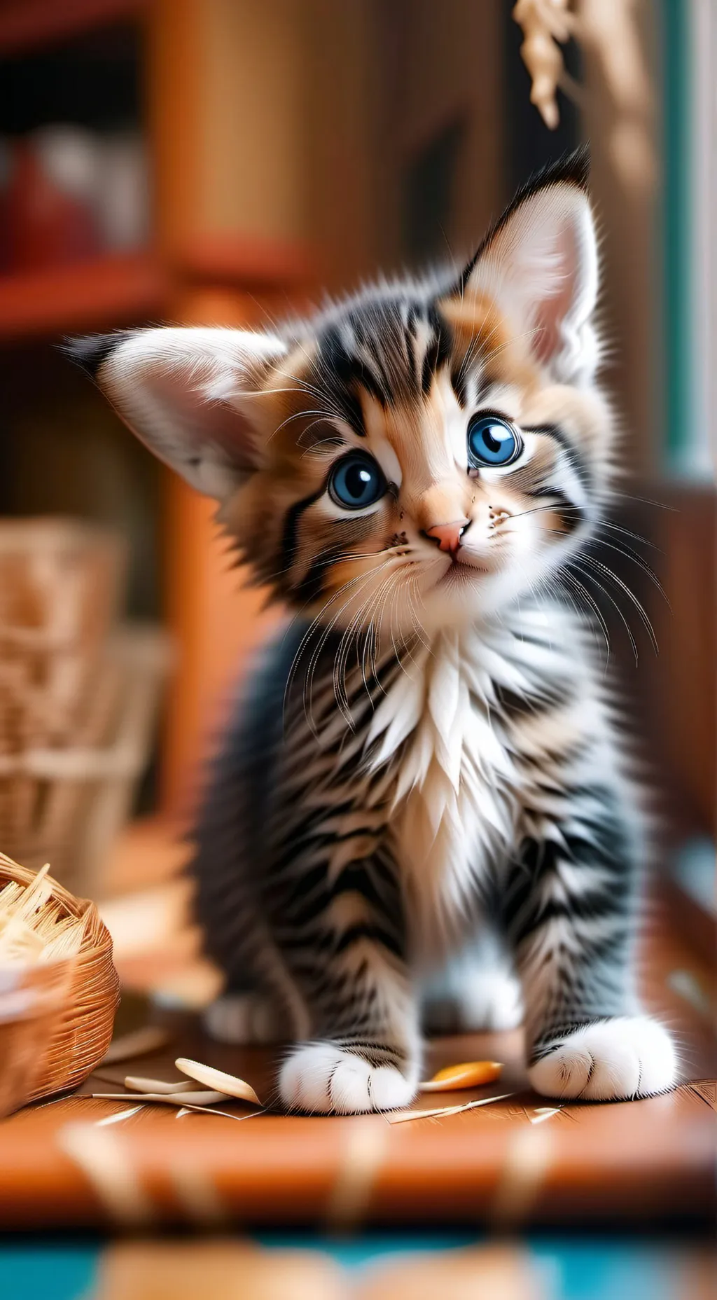 Talkie AI - Chat with small cat, hungry