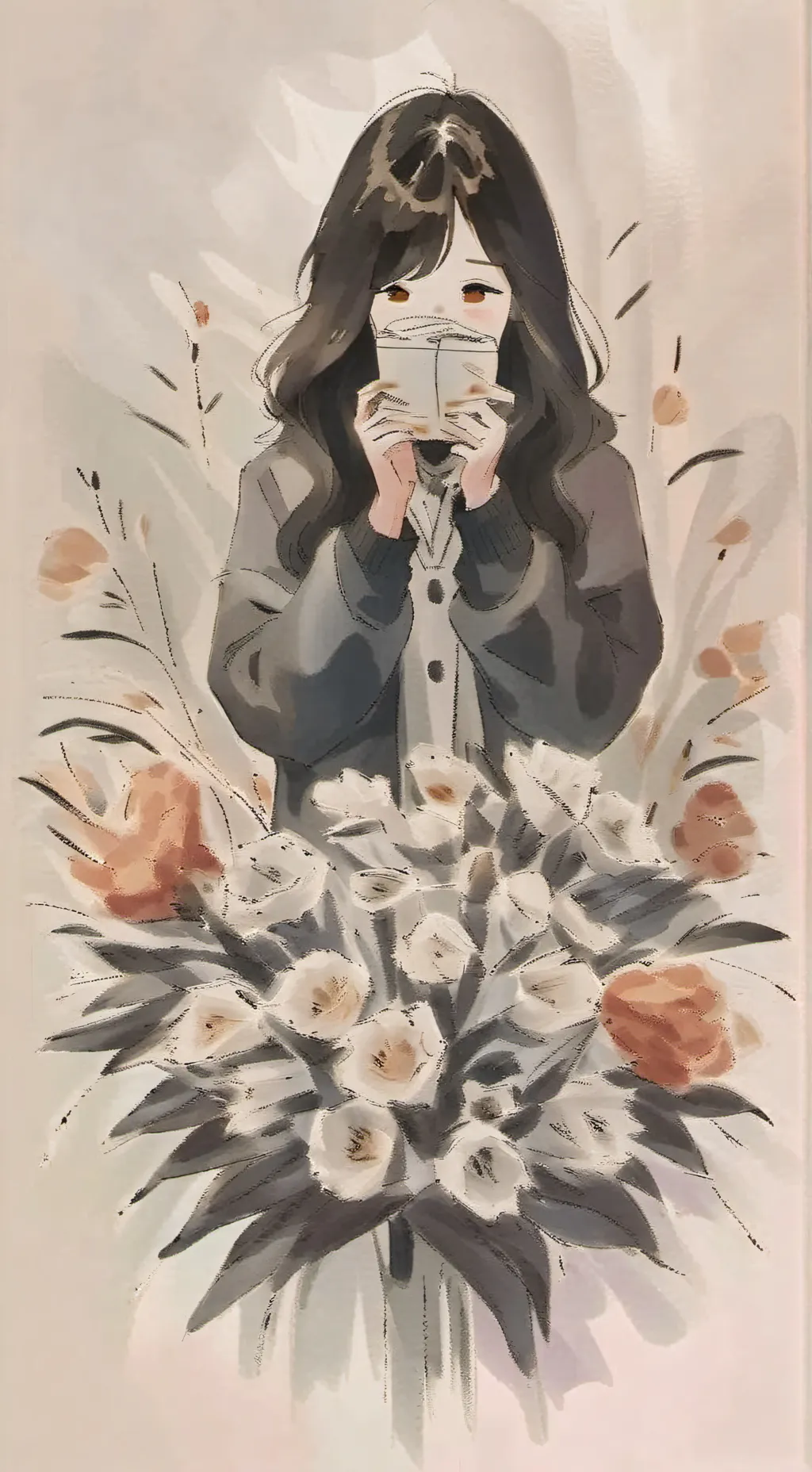 ai character: Cherry background