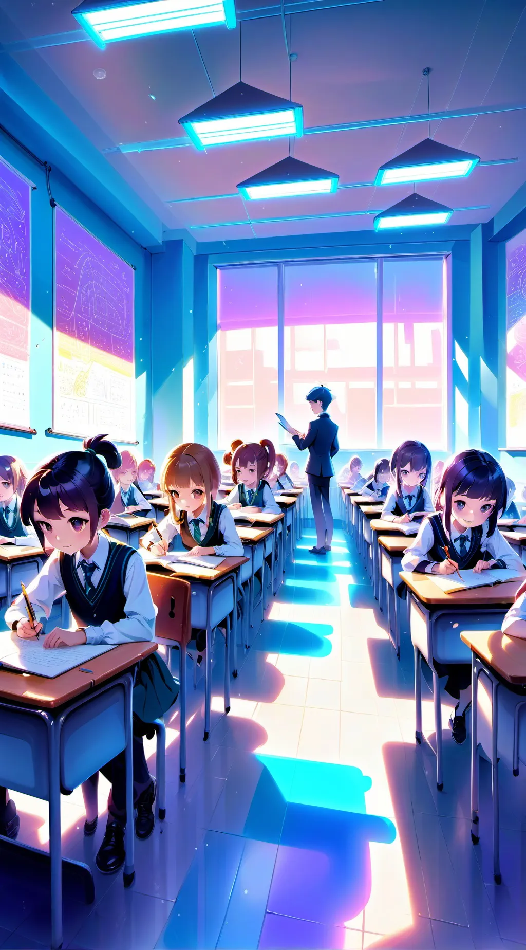 ai character: New school background