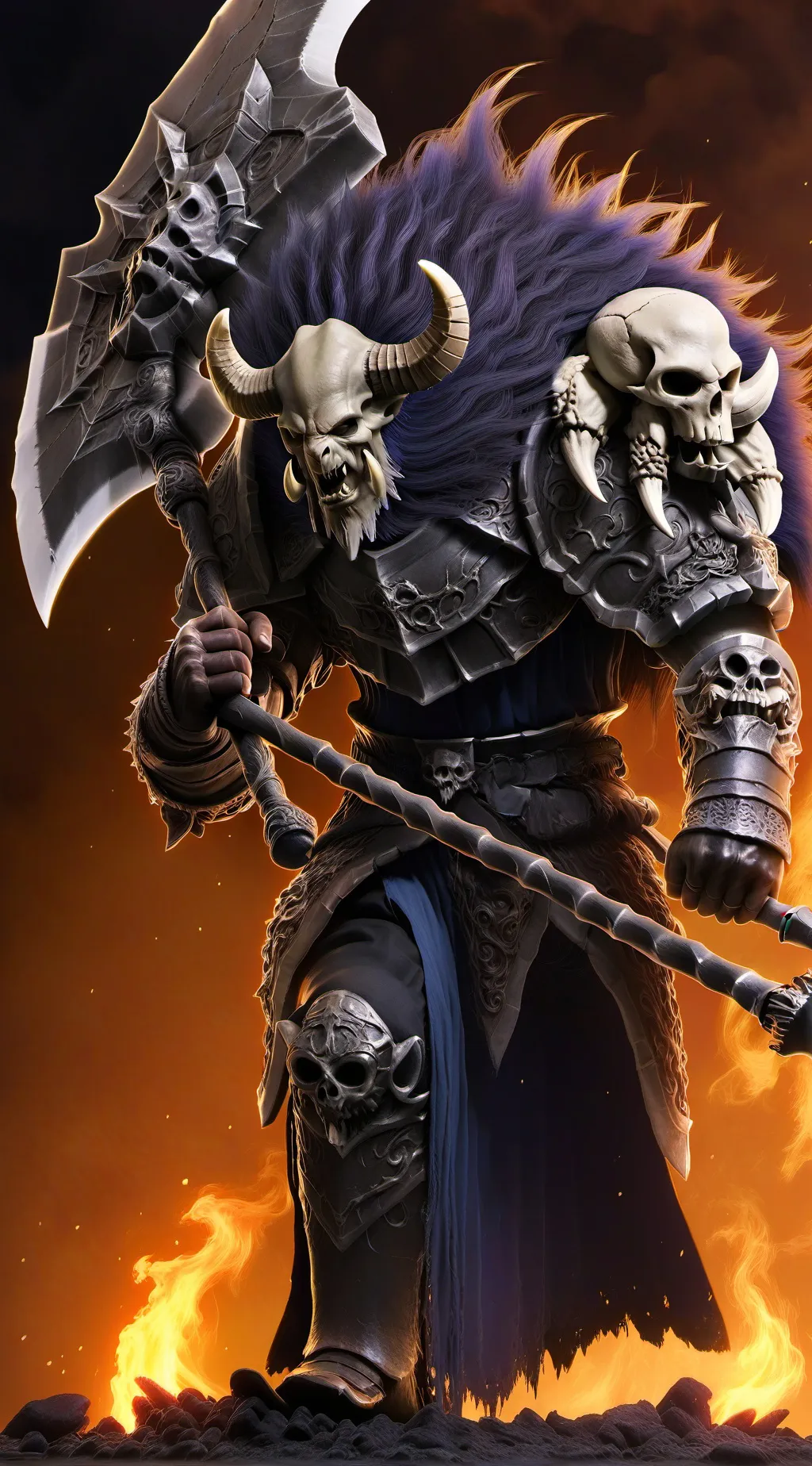 ai character: dark knight  background