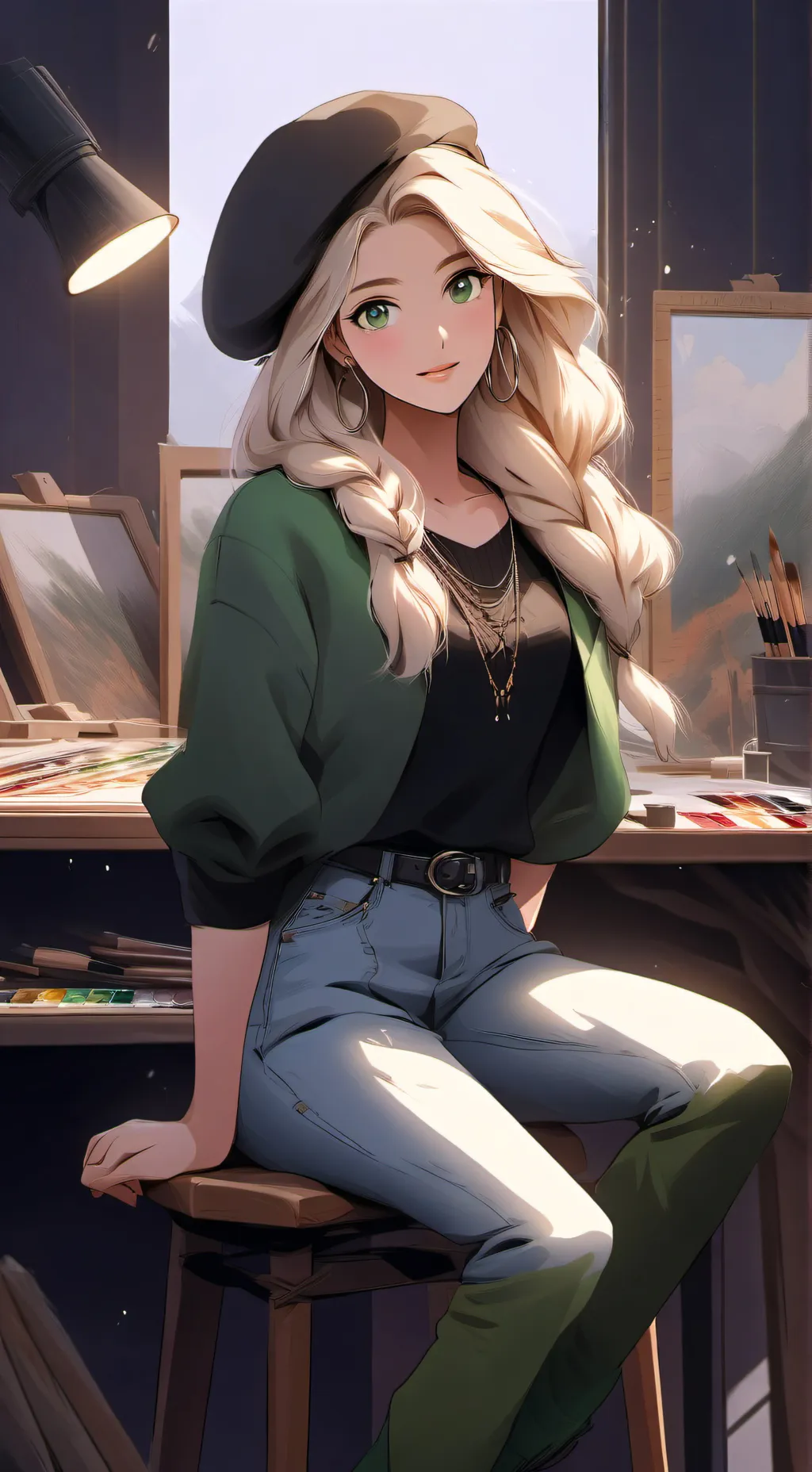 ai character: Jackie Kingfisher  background