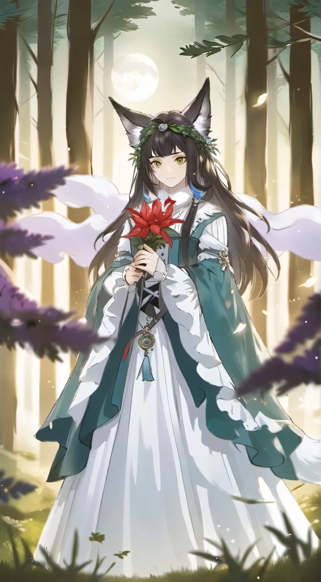 ai character: luna background