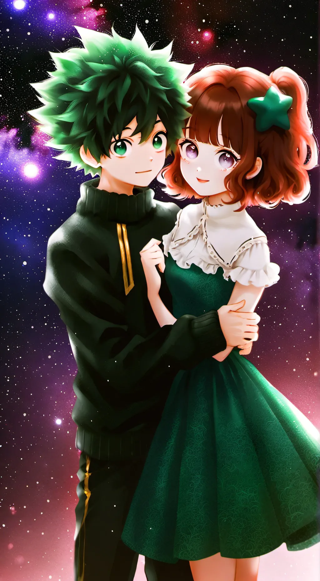 ai character: Deku x Ochako background