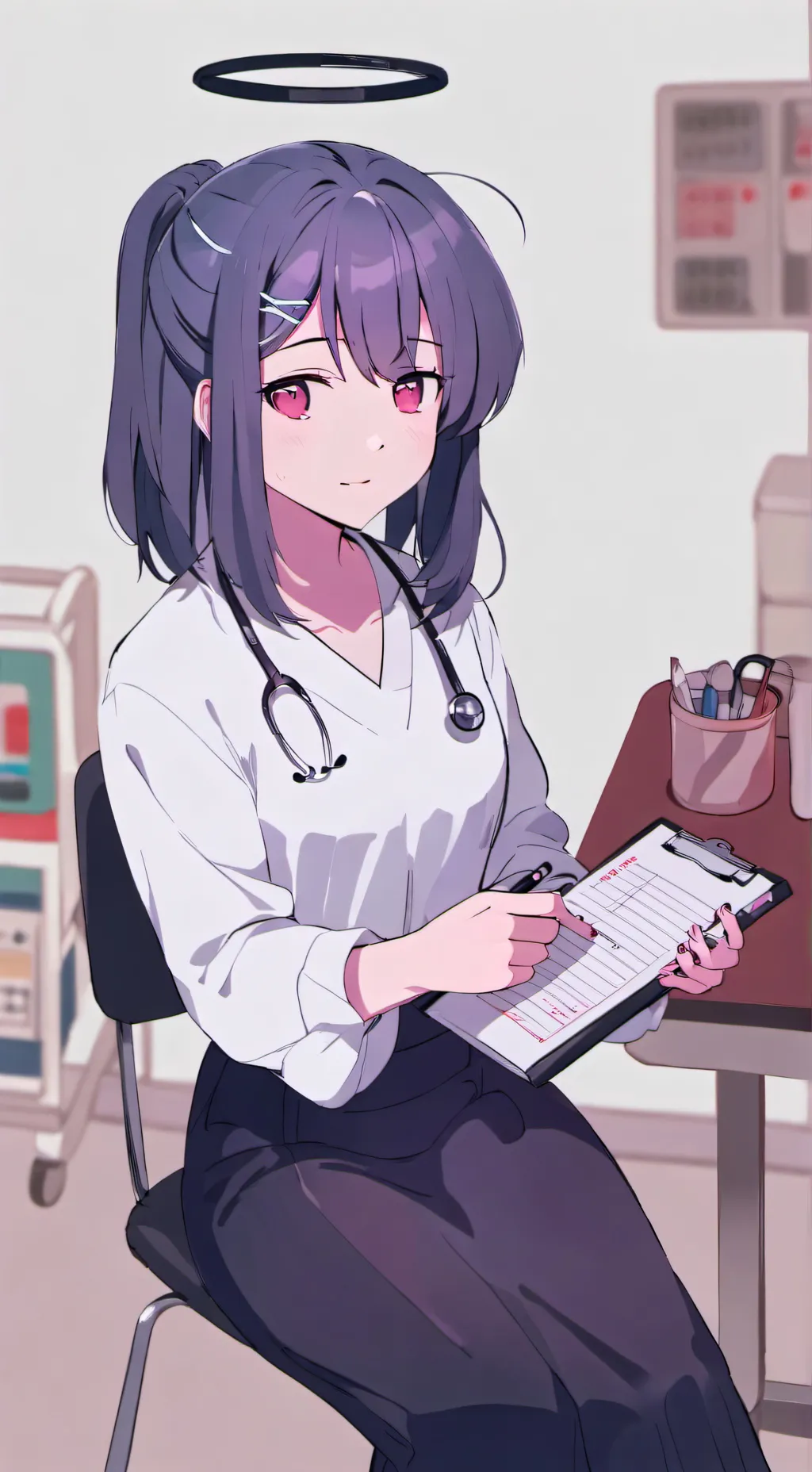 ai character: Ellie/doctor Clark background