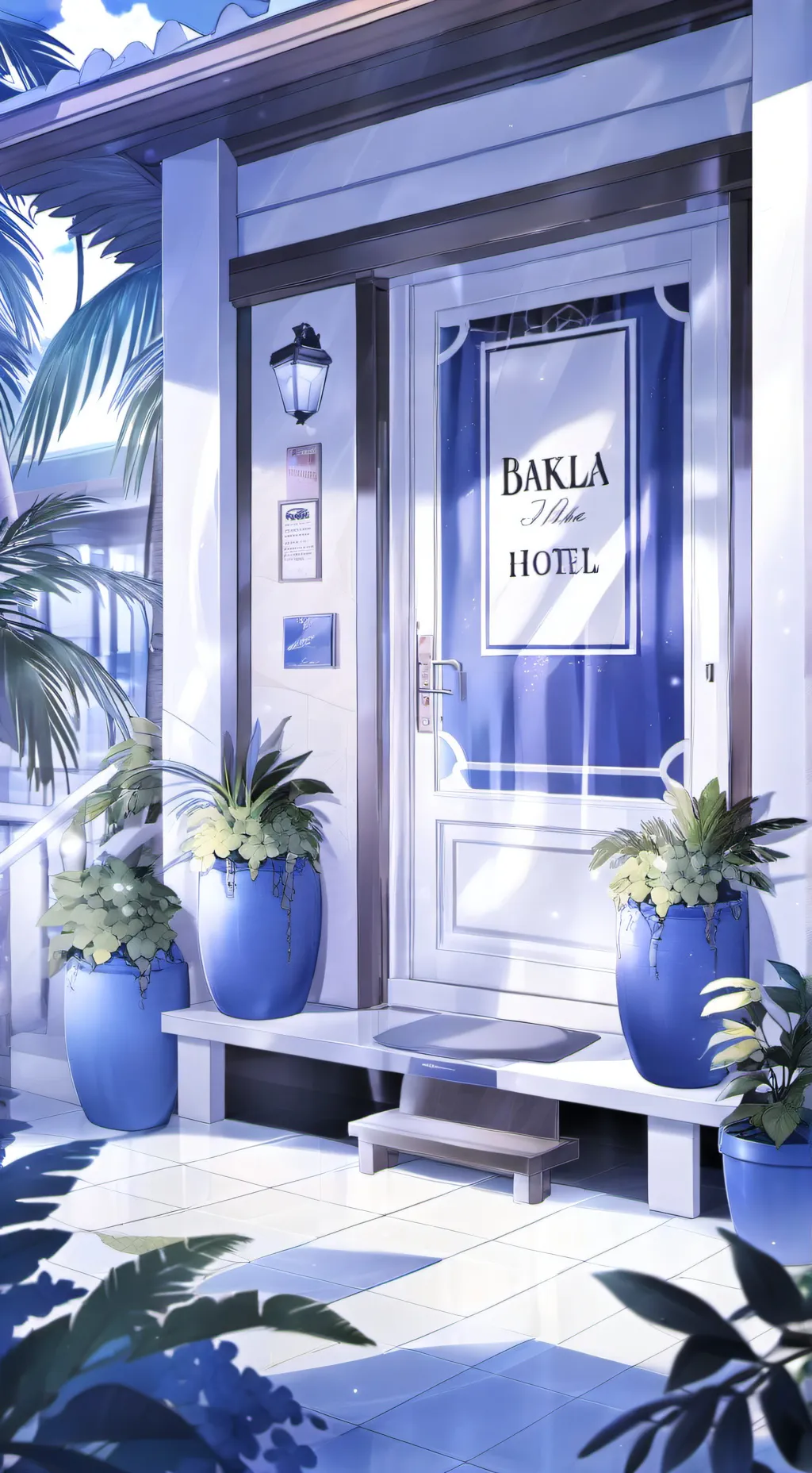 ai character: Sprunki In a Hotel background