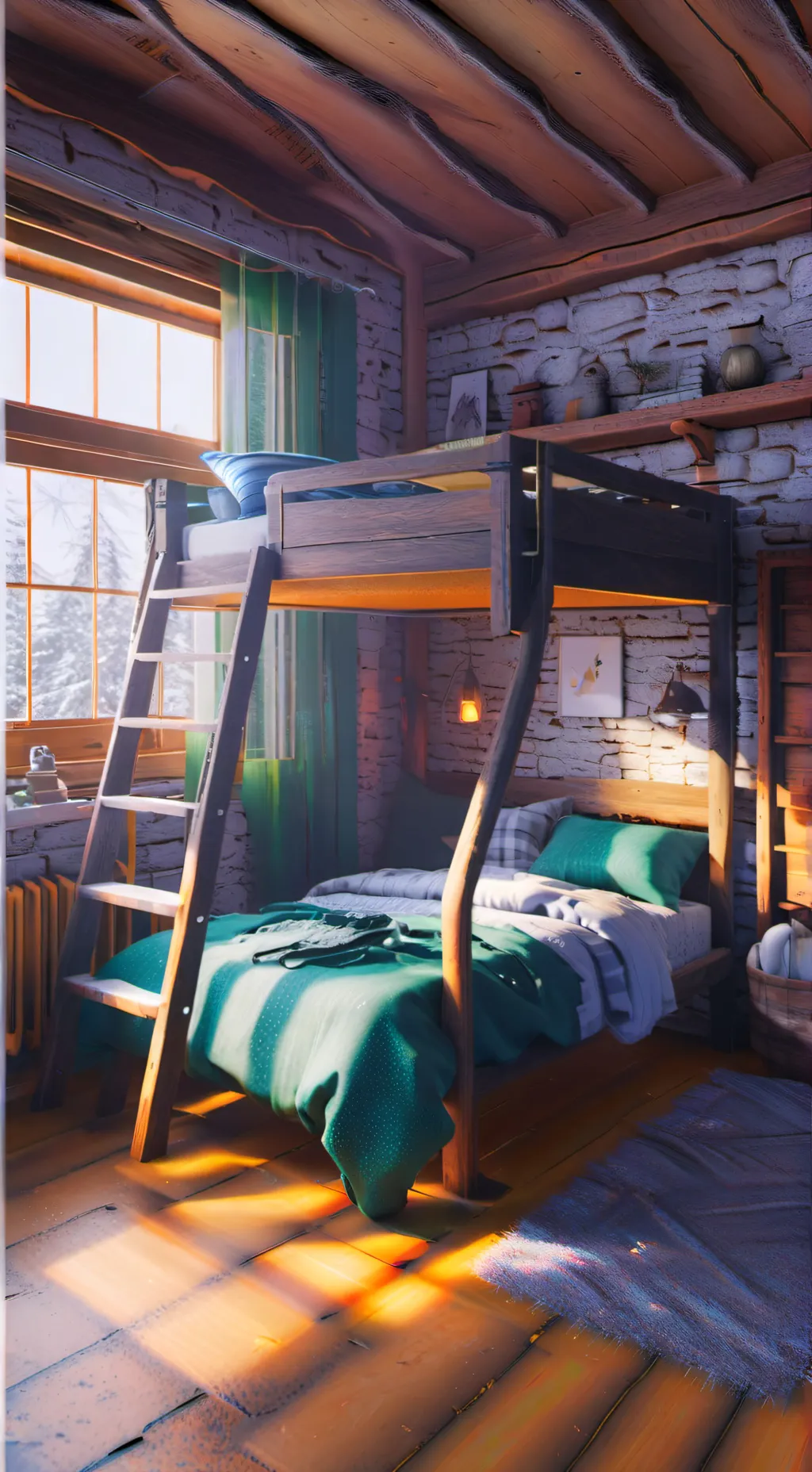 ai character: sleep over  background