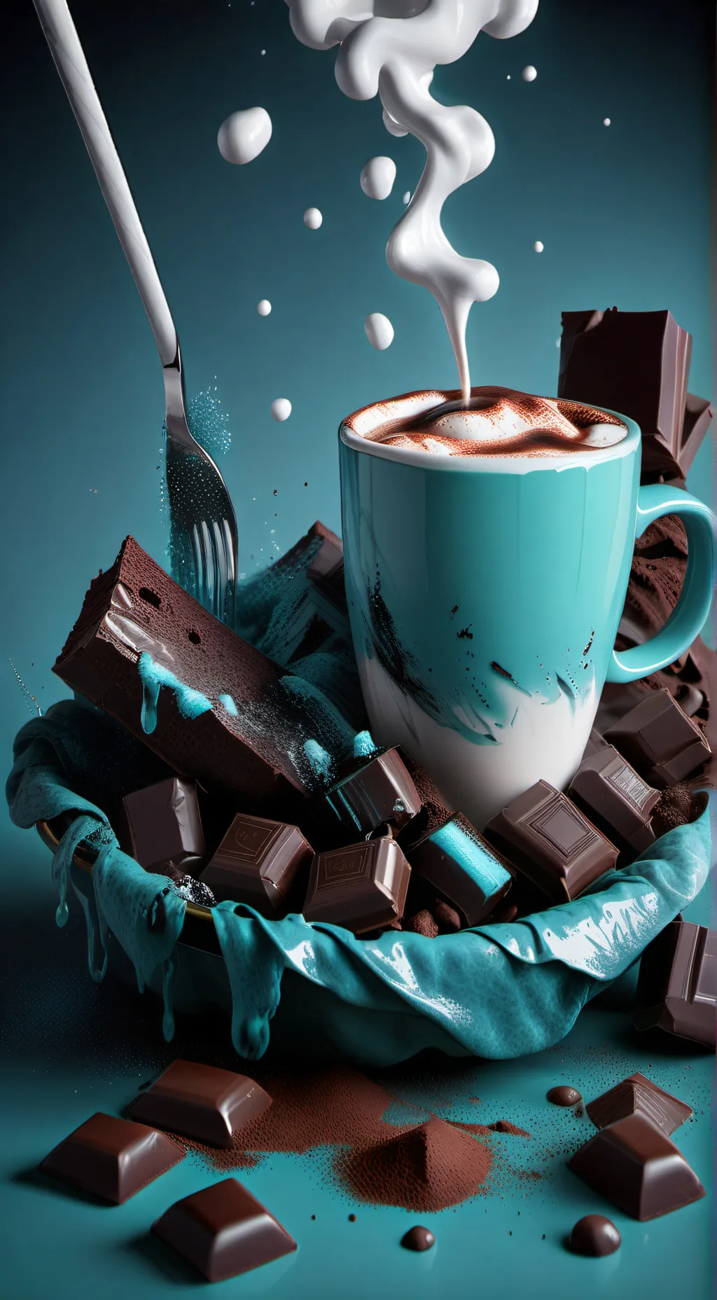 ai character: Hot choccy background