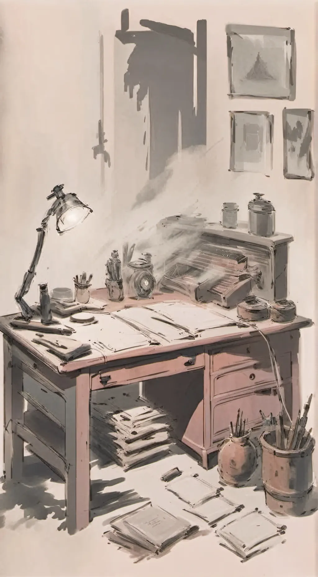 ai character: Avengers...again.. background