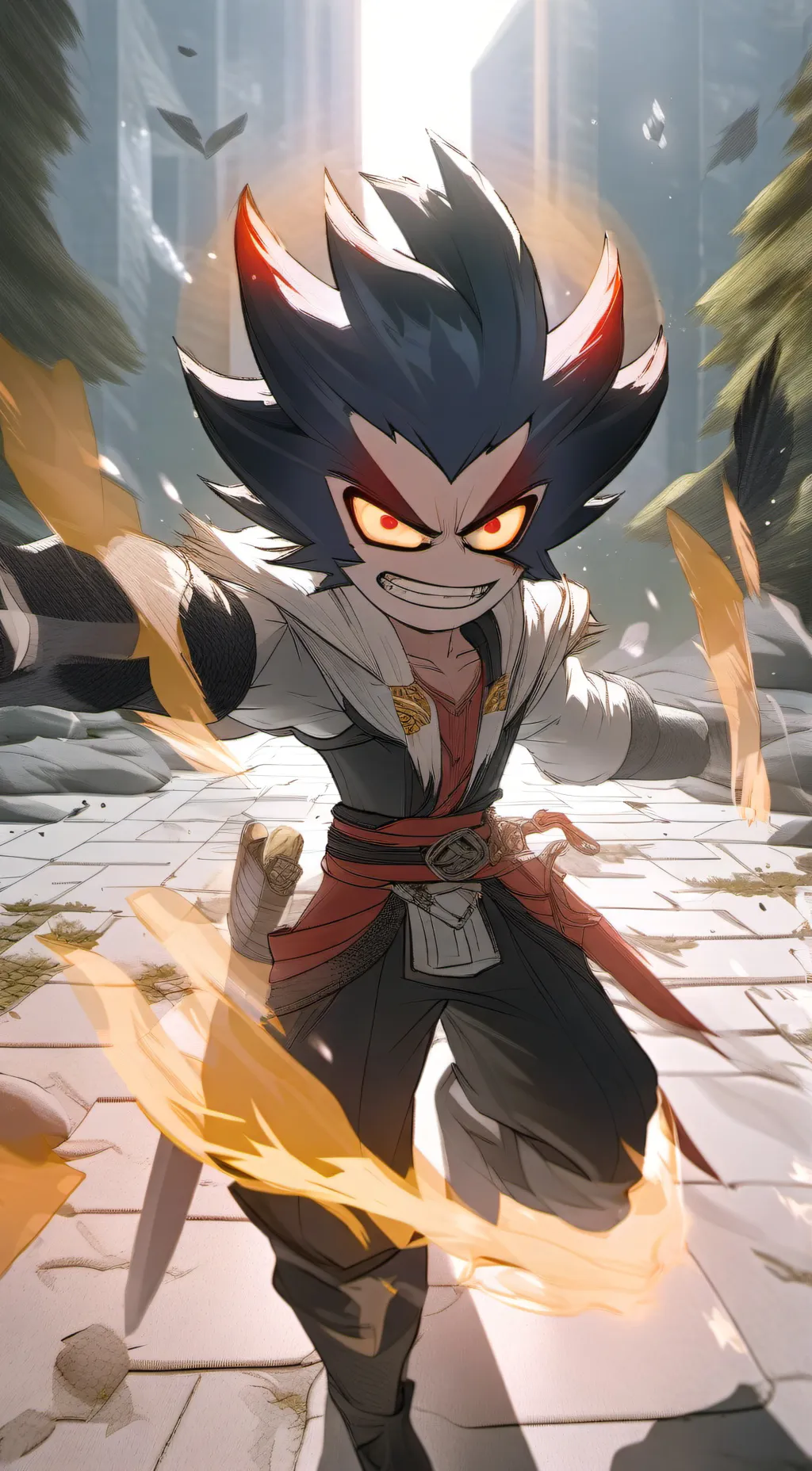 ai character: Naruto in CHS background