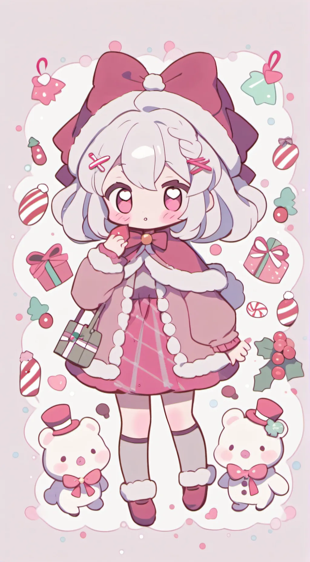 ai character: mha CHRISMAS♥️🌲!!! background