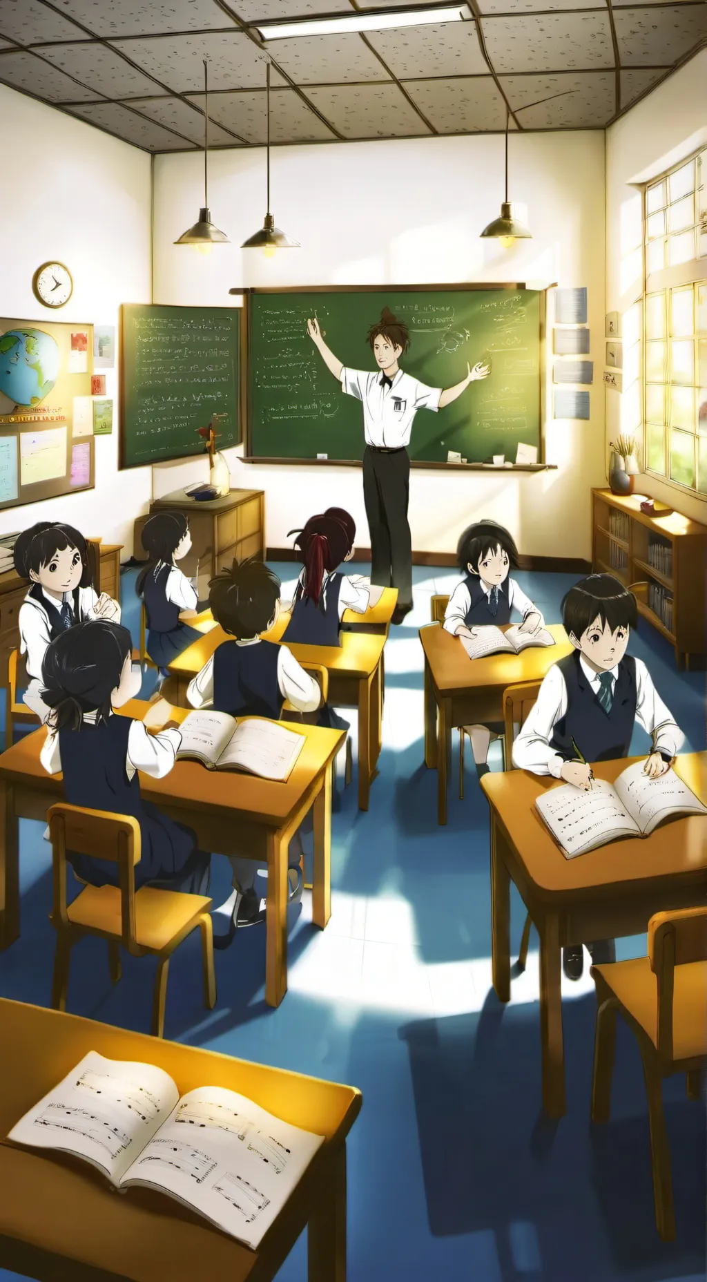 ai character: new student  background