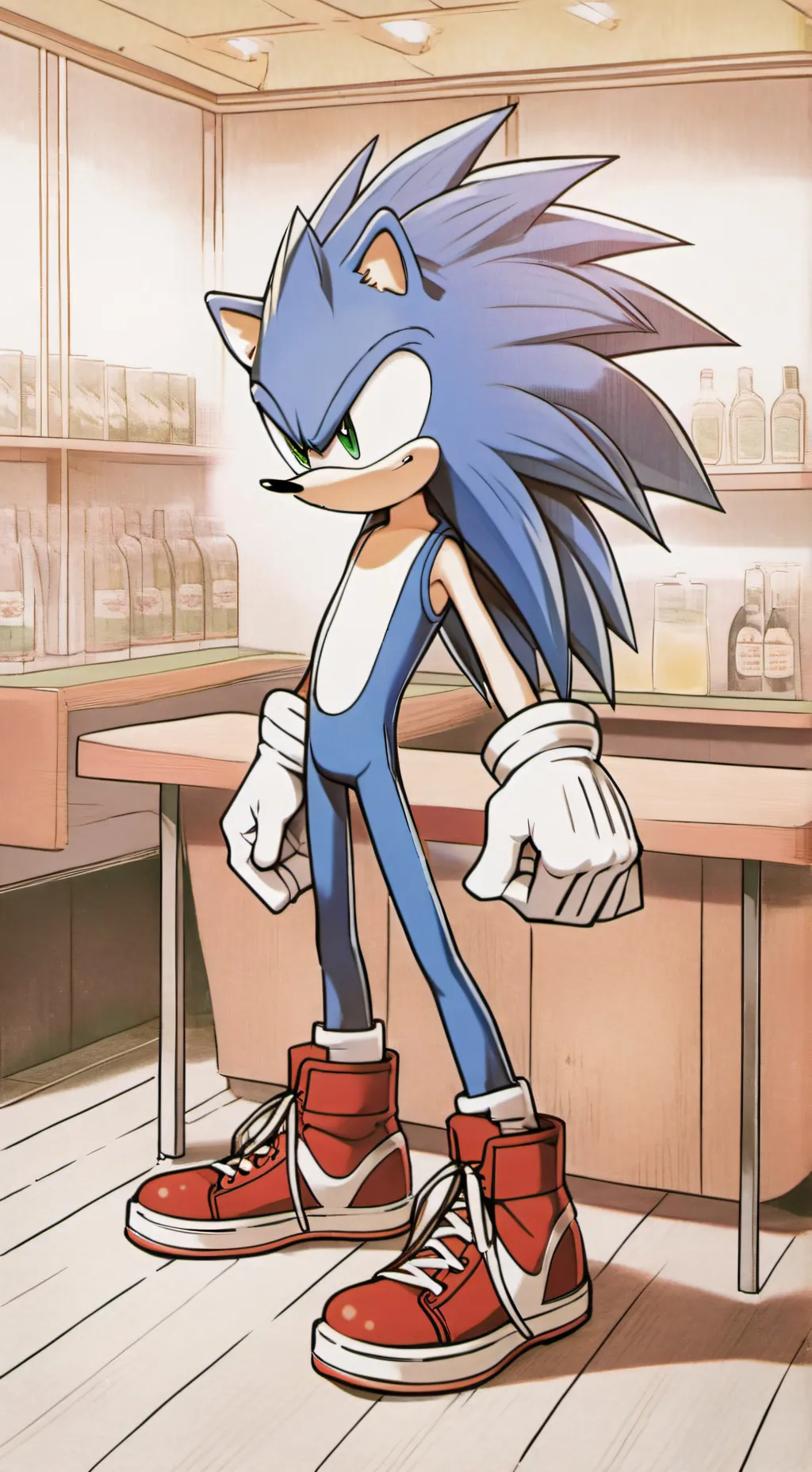 ai character: Sonic and friends! background