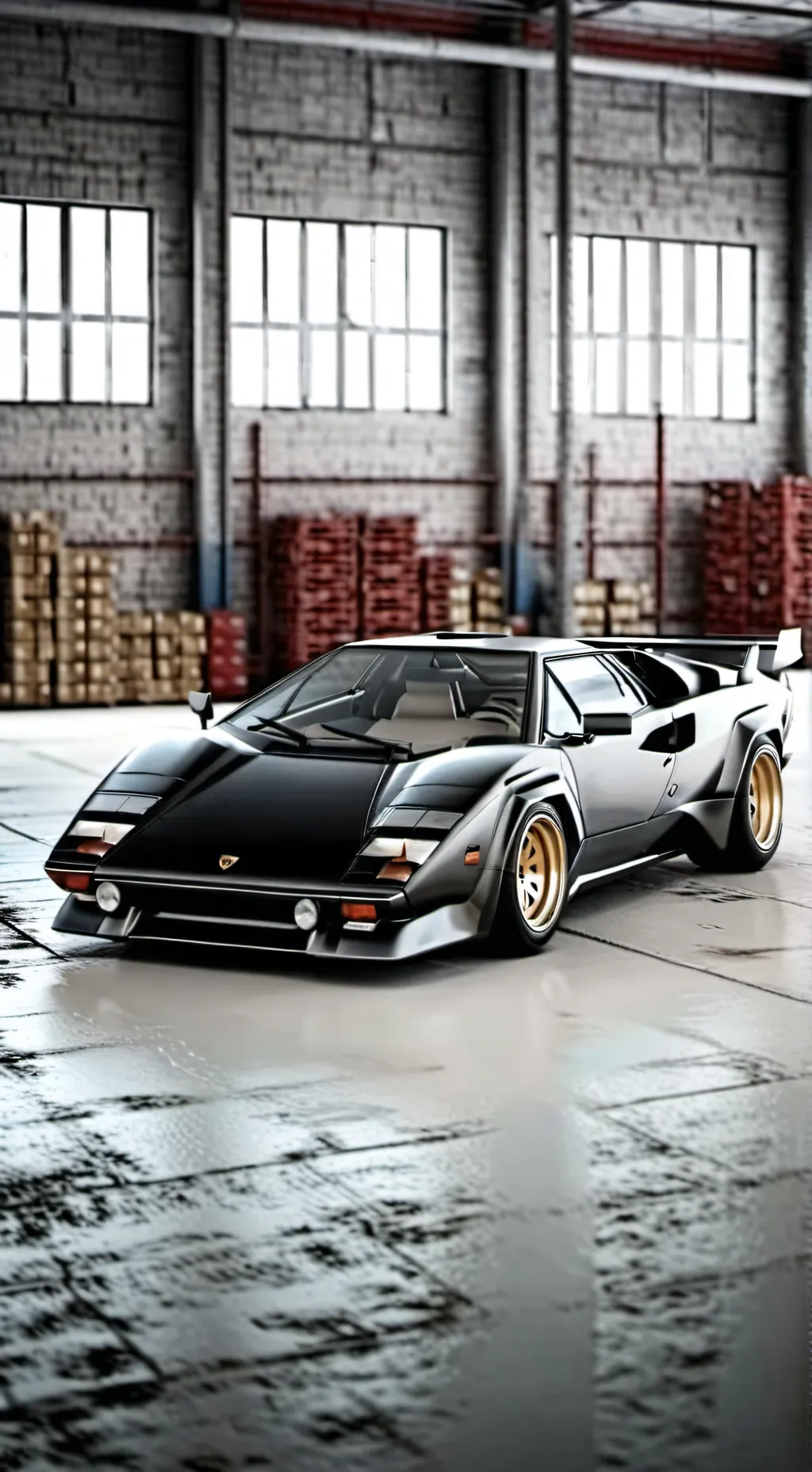 ai character: Lamborghini dealer background