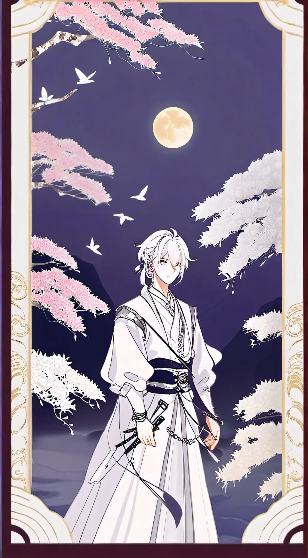 ai character: demon slayer  background