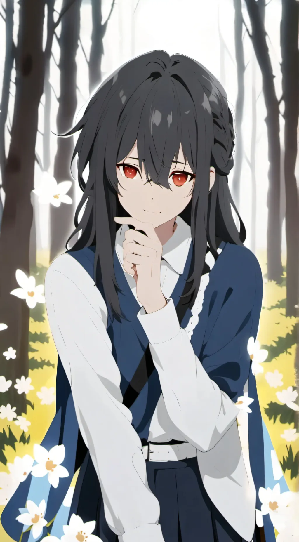 ai character: cute girl  background