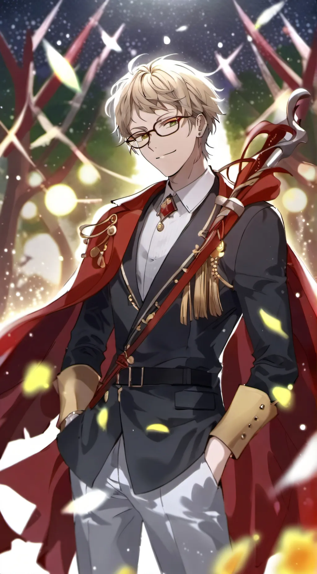 ai character: Kei Tsukishima  background