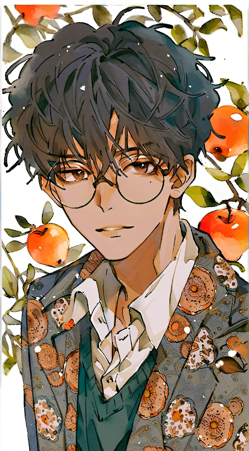 ai character: ˙ Aaron ˙ background