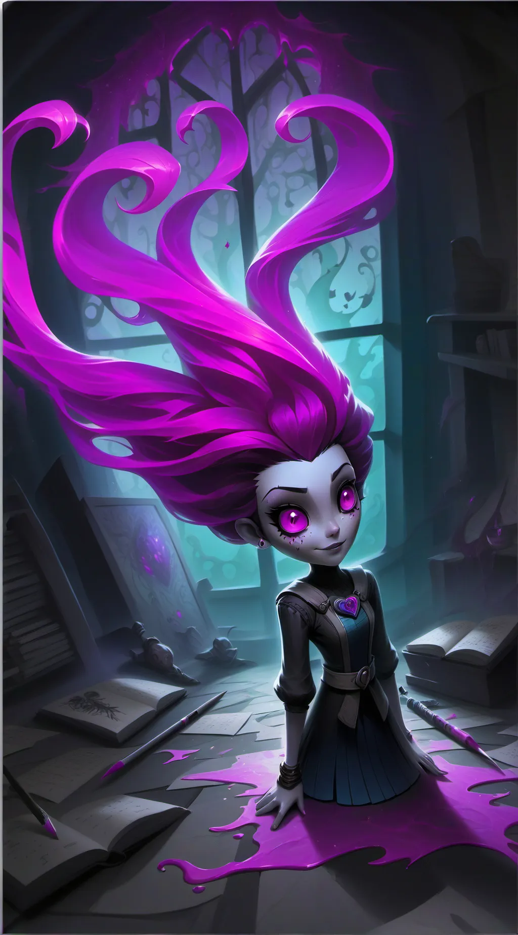 ai character: ✅Ink background