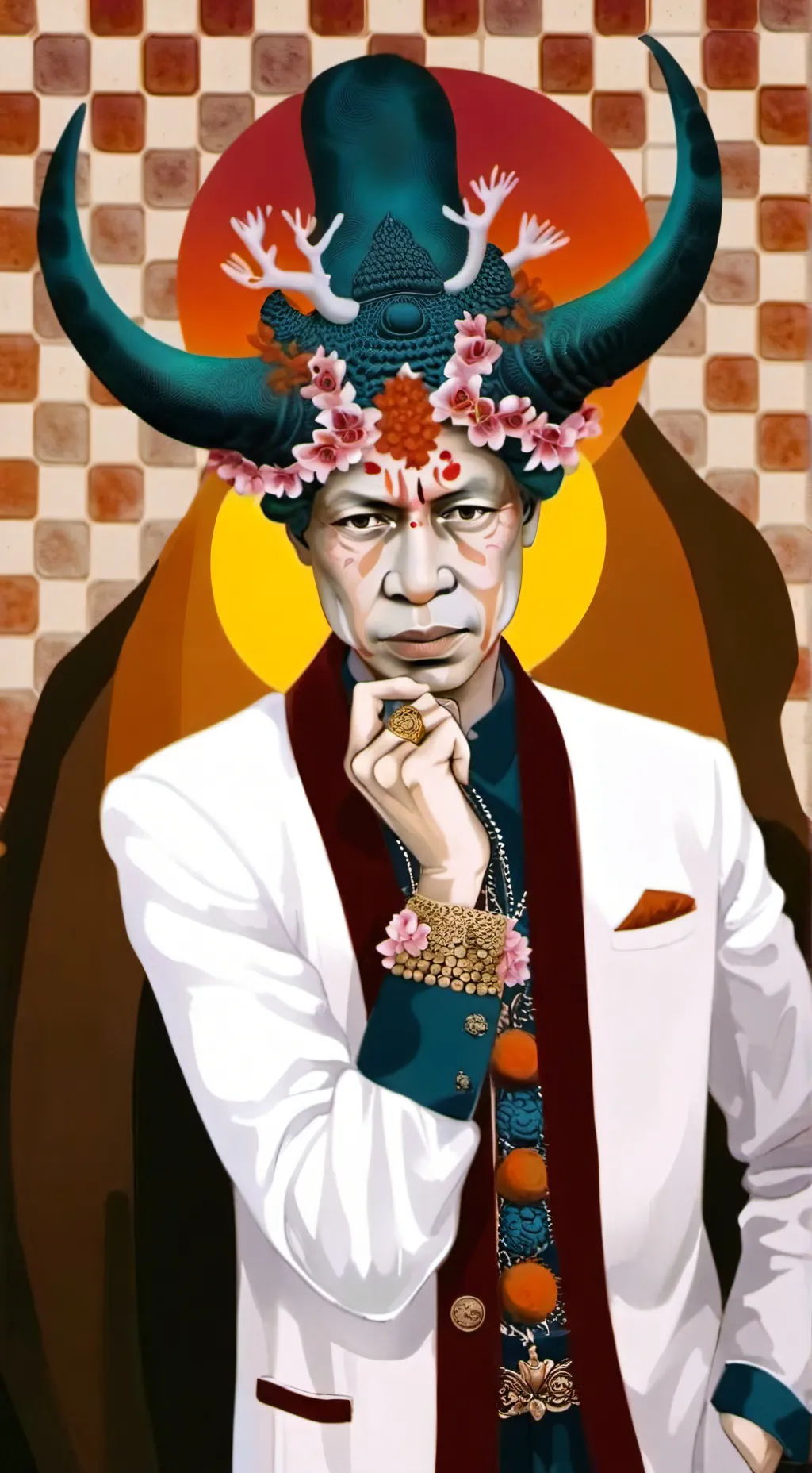 ai character: Non-sigma grandpa  background