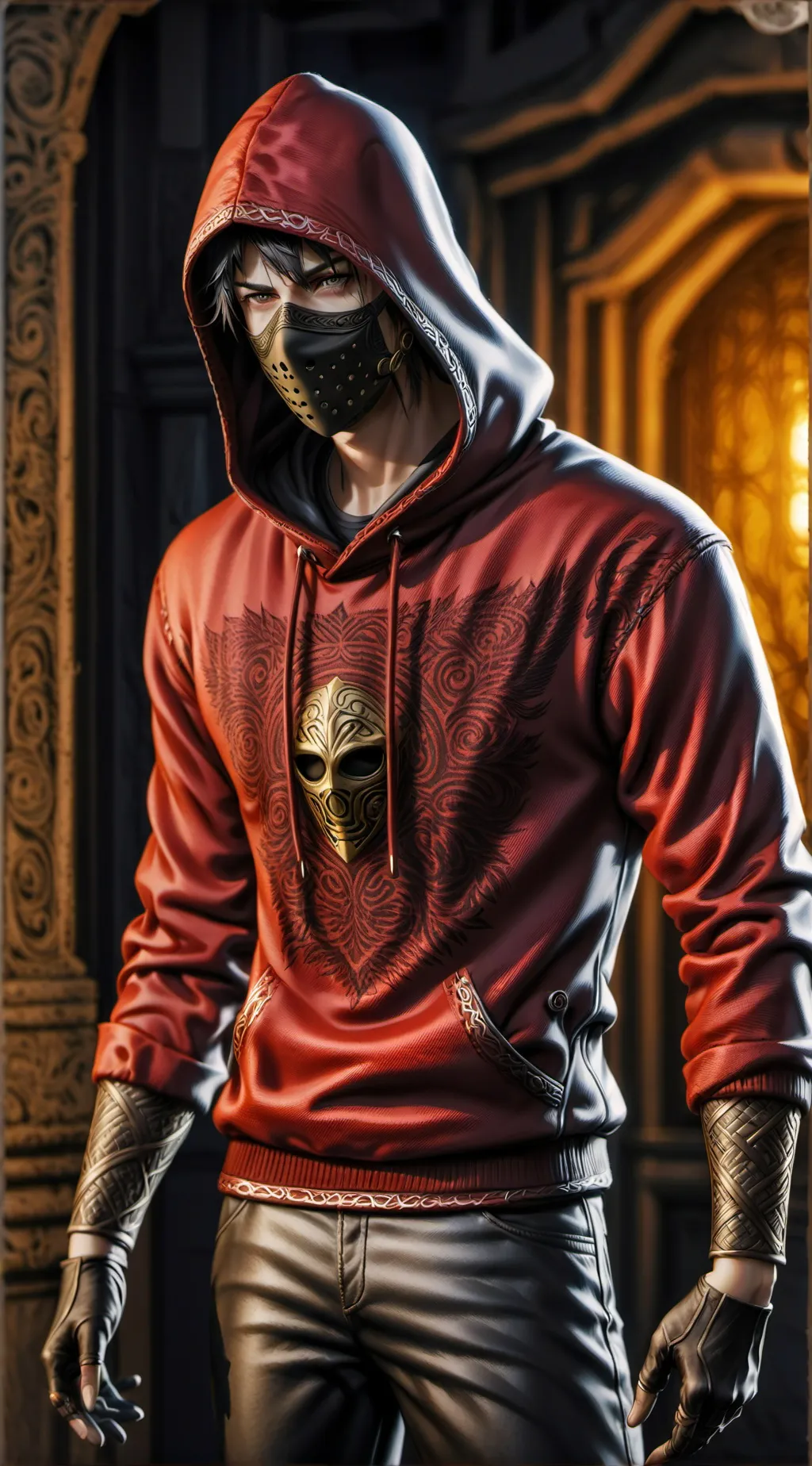 ai character: squid game background