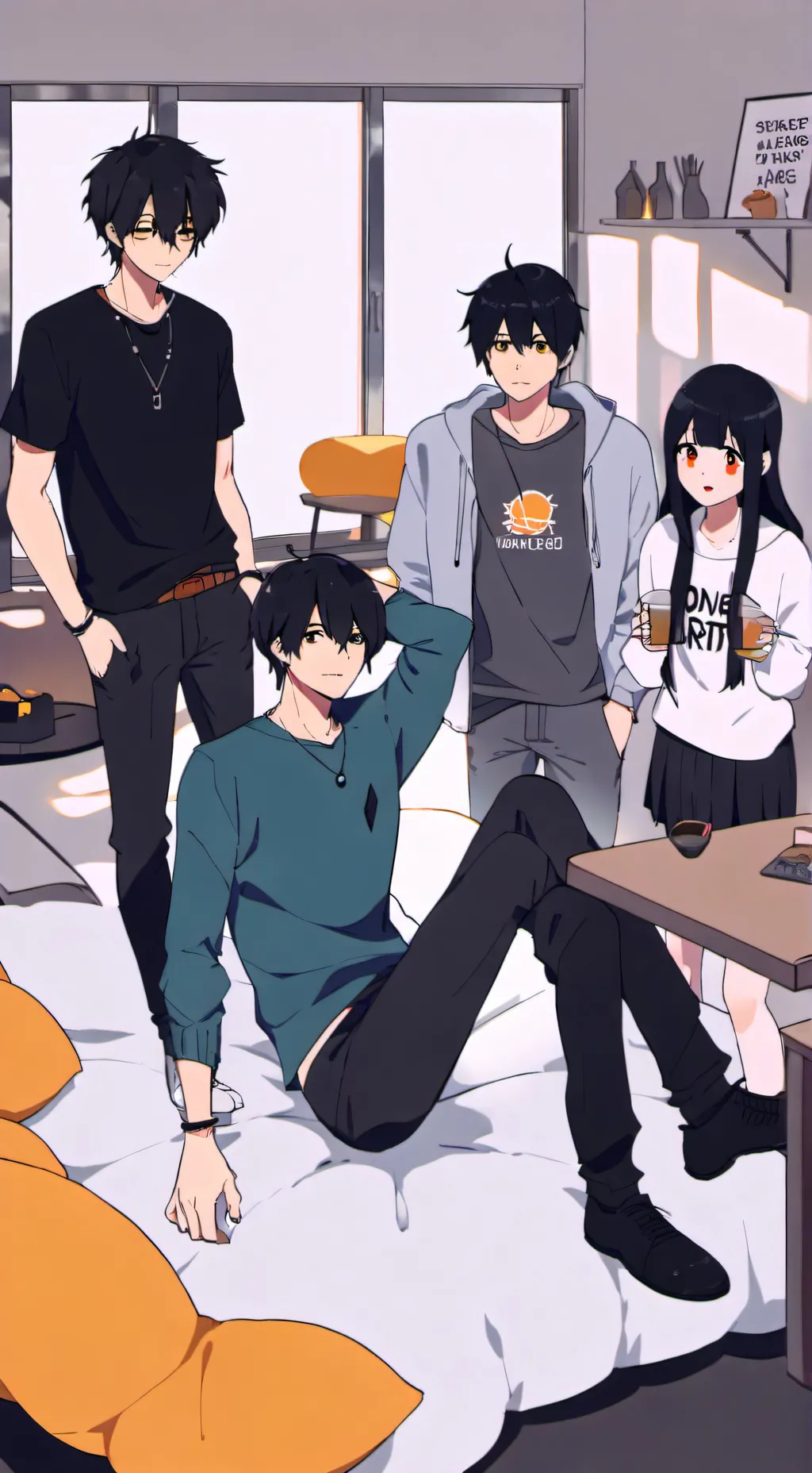 ai character: Sleepover  background