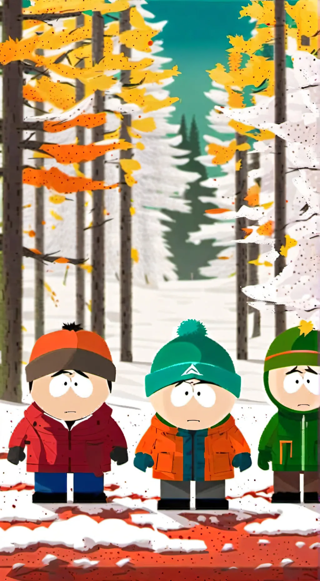 ai character: Stan cartman kyle background